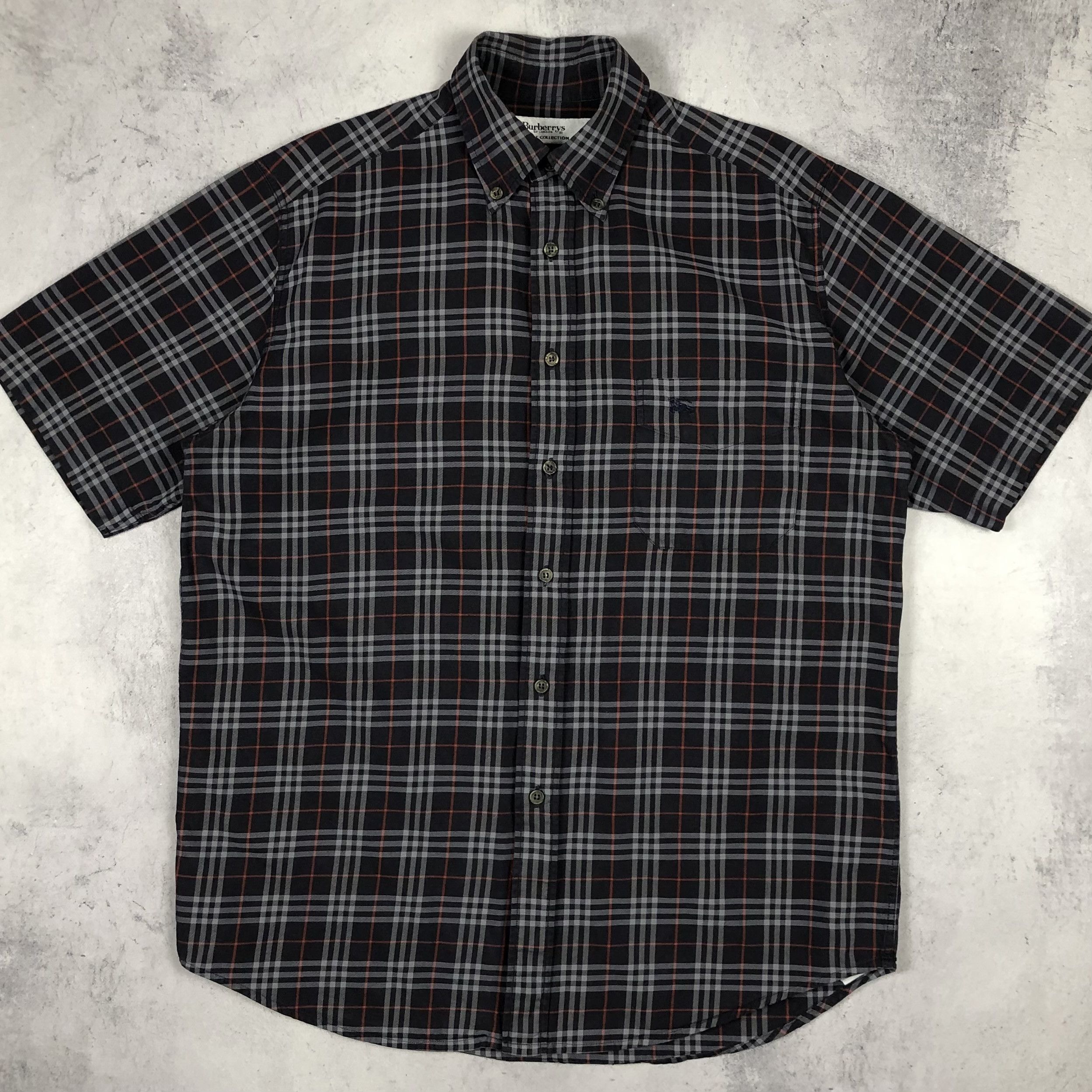 Burberry Vintage Burberrys Nova Check Plaid SS Button-up Shirt 90s Size US S / EU 44-46 / 1 - 2 Thumbnail