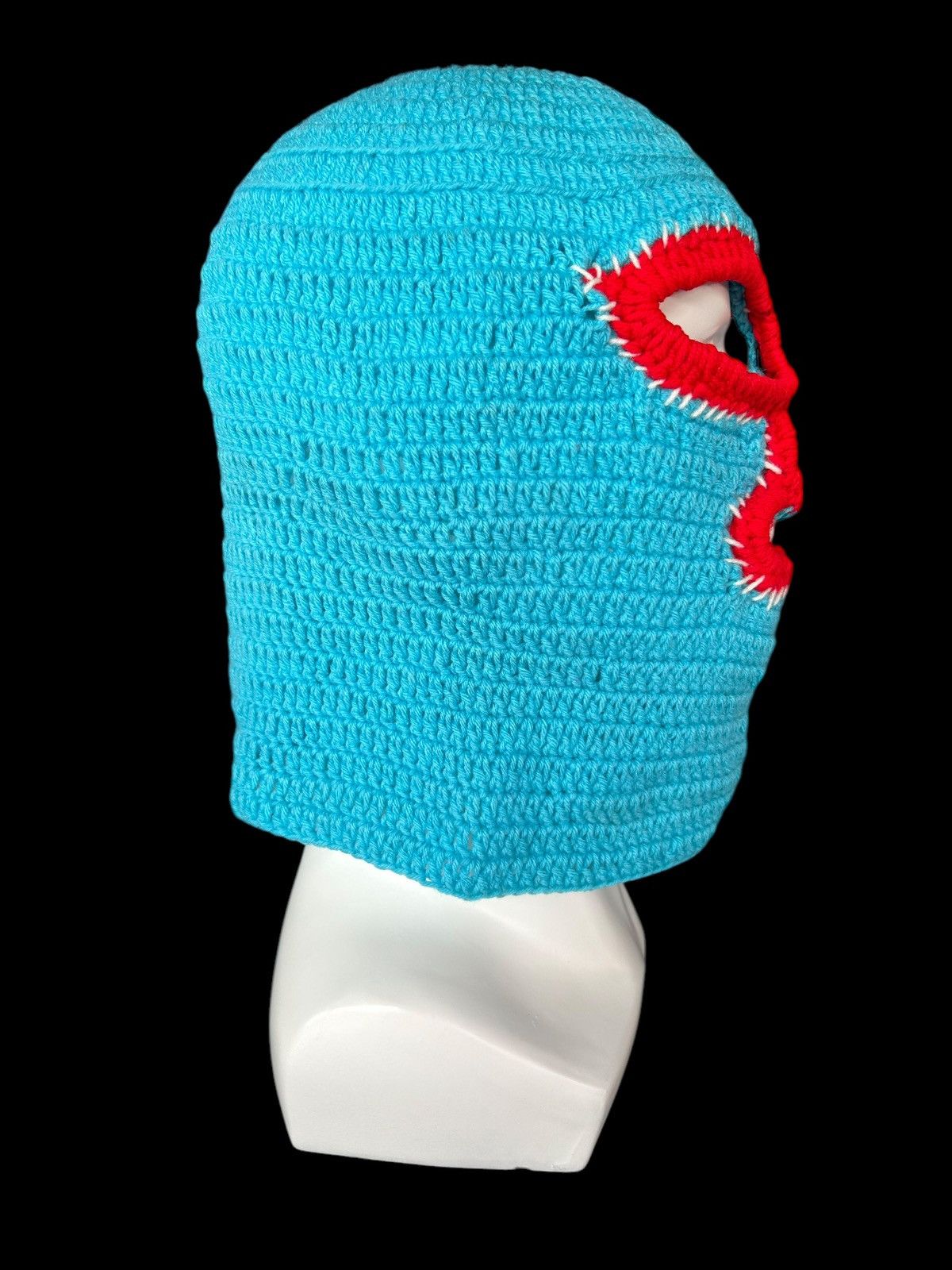 Kapital Very Rare Crochet Knitted Handmade Balaclava Masked ☠️☠️ Size ONE SIZE - 4 Thumbnail