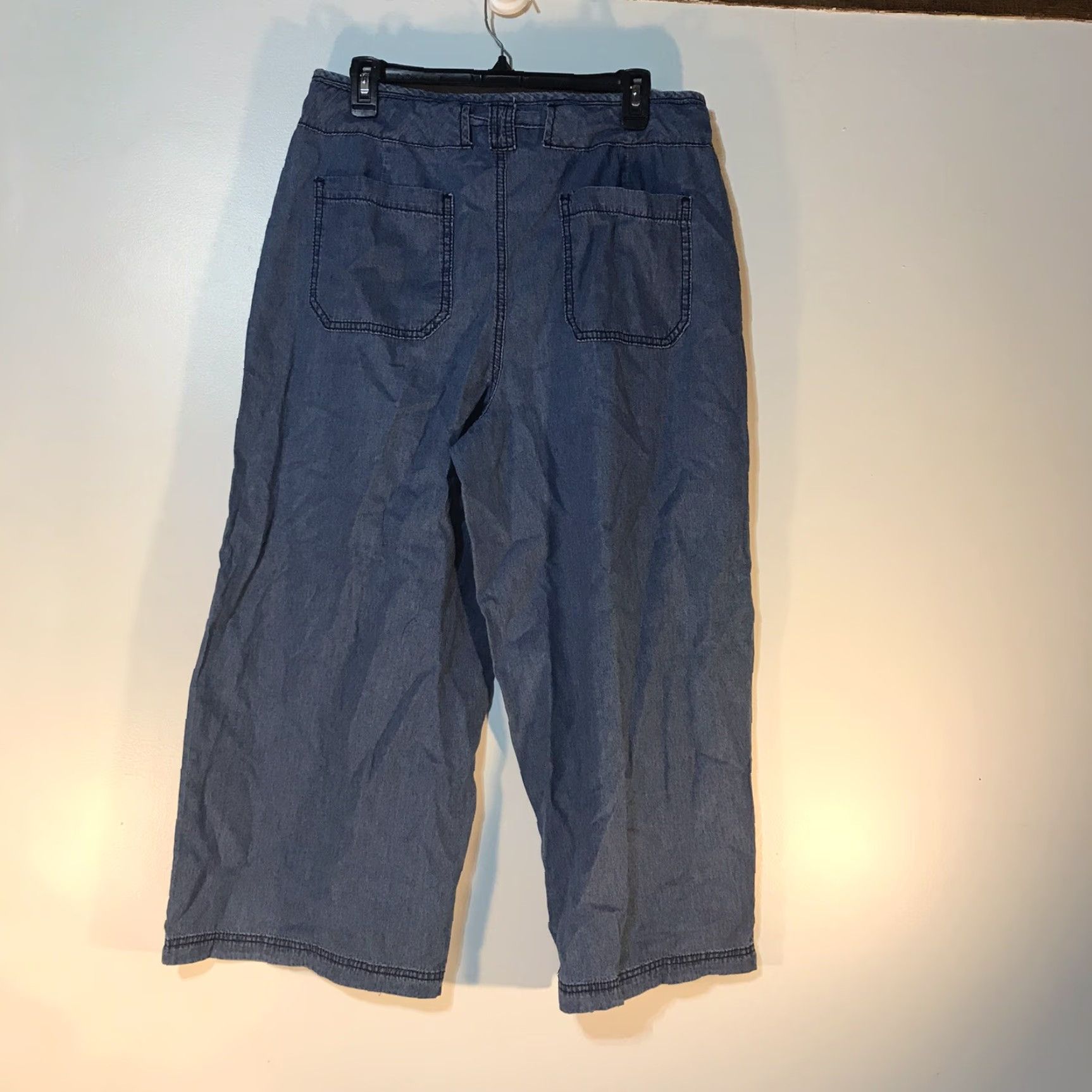 Vintage Cato Hi-Rise Wide Leg Jeans Womens Size 14 Light Wash Blue Denim Size 36" / US 14 / IT 50 - 2 Thumbnail