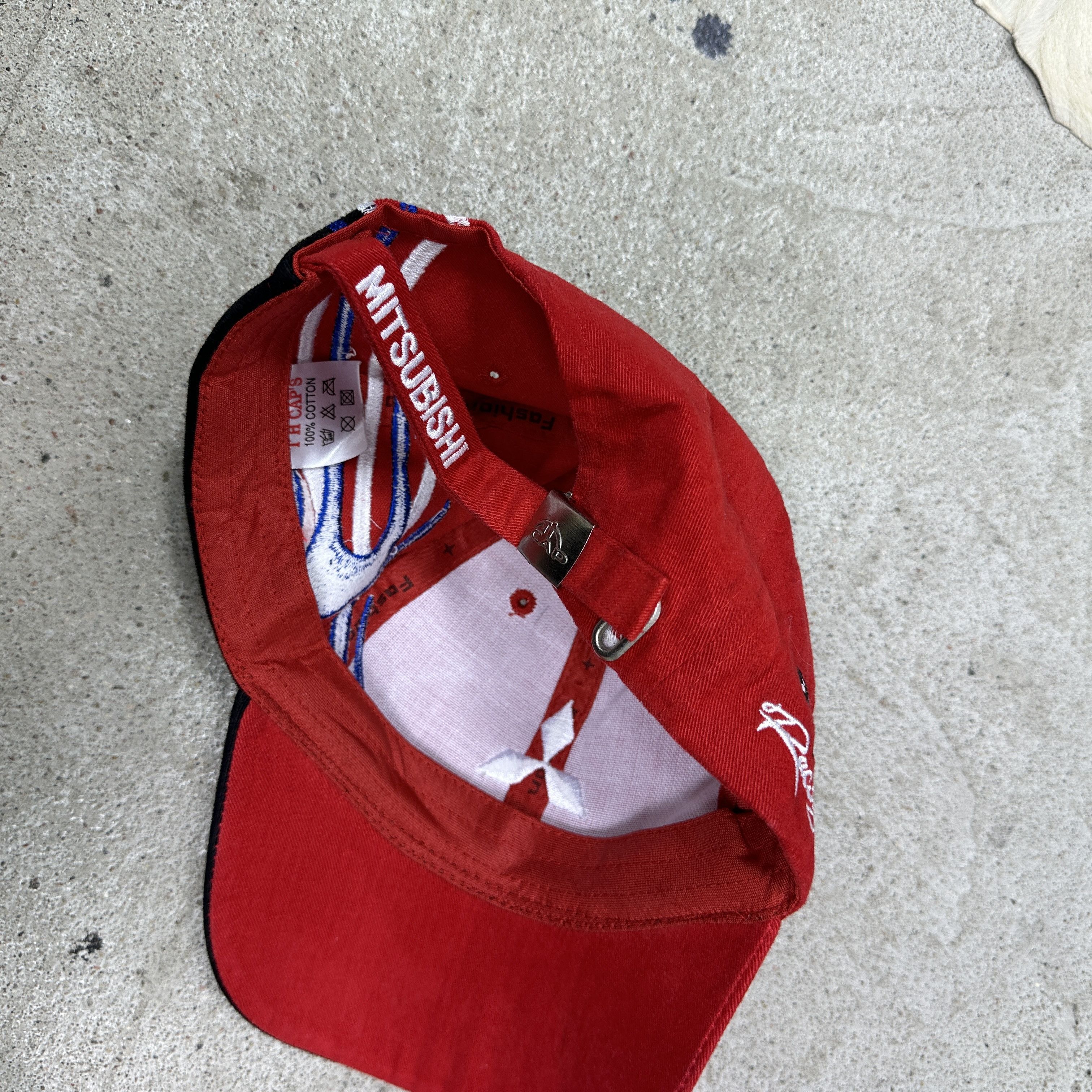 Vintage Vintage Sportswear Moto Mitsubishi Racing Hat Y2K Size ONE SIZE - 6 Thumbnail