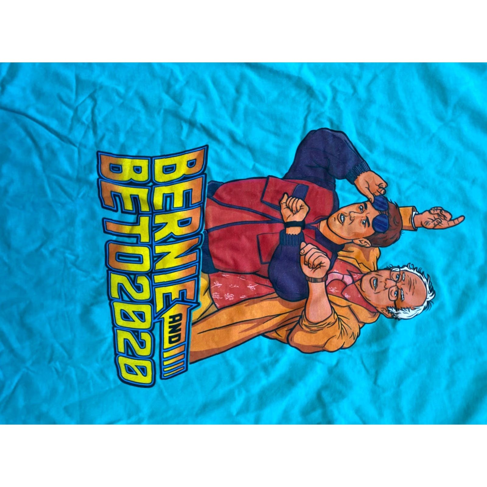 Sanders Back to the Future RARE Bernie Sanders 2020 Beto Orourke Mens Sz M T-Shirt Shirt Tee Size US M / EU 48-50 / 2 - 3 Thumbnail