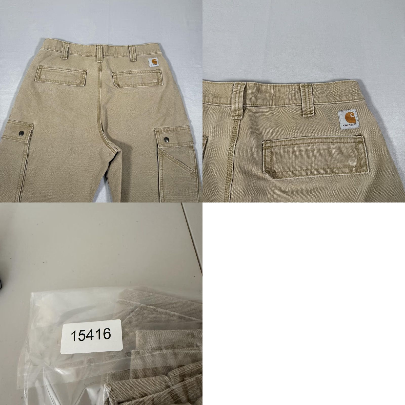 Carhartt Carhartt Pants Mens 34x30 Beige Canvas Cargo Relaxed Fit Utility Workwear 100272 Size US 34 / EU 50 - 10 Thumbnail