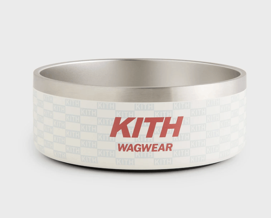 Kith Kith for wagwear Metal Dog Bowl - White Size ONE SIZE - 1 Thumbnail