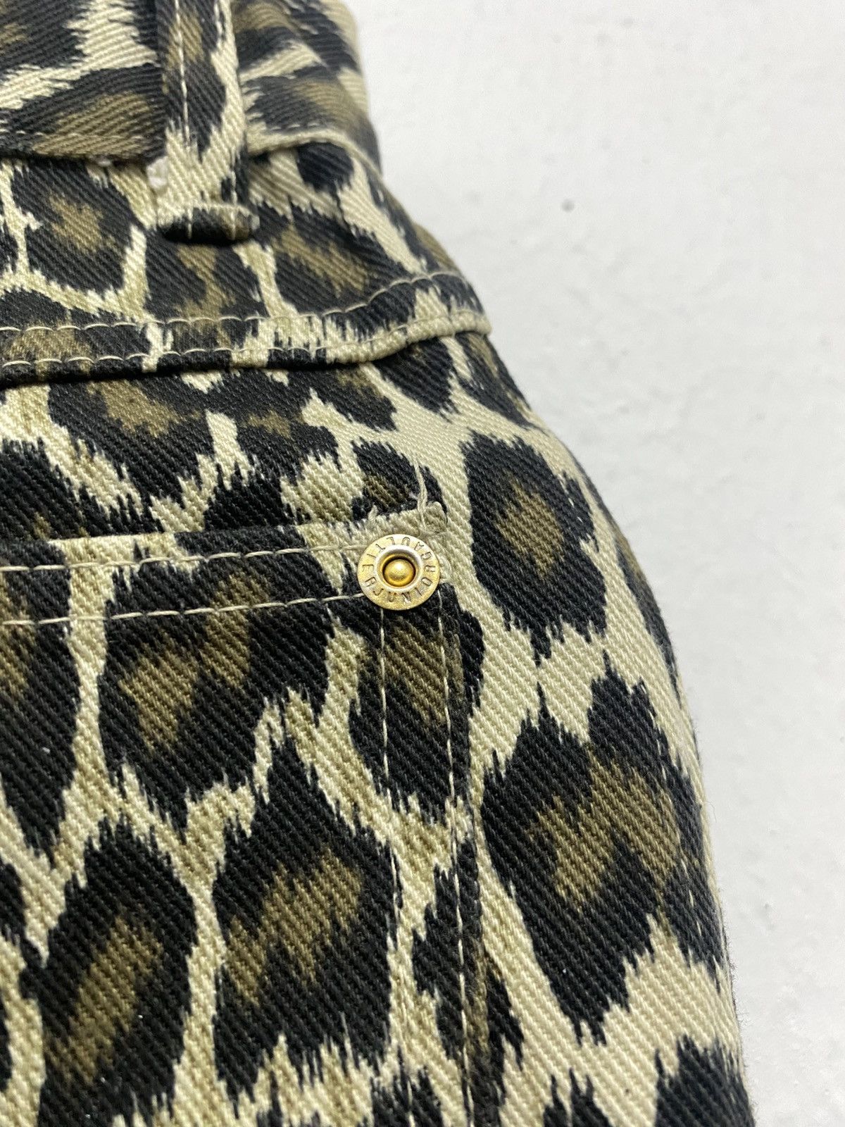 Jean Paul Gaultier Junior Gaultier Leopard Jeans Size US 29 - 8 Thumbnail