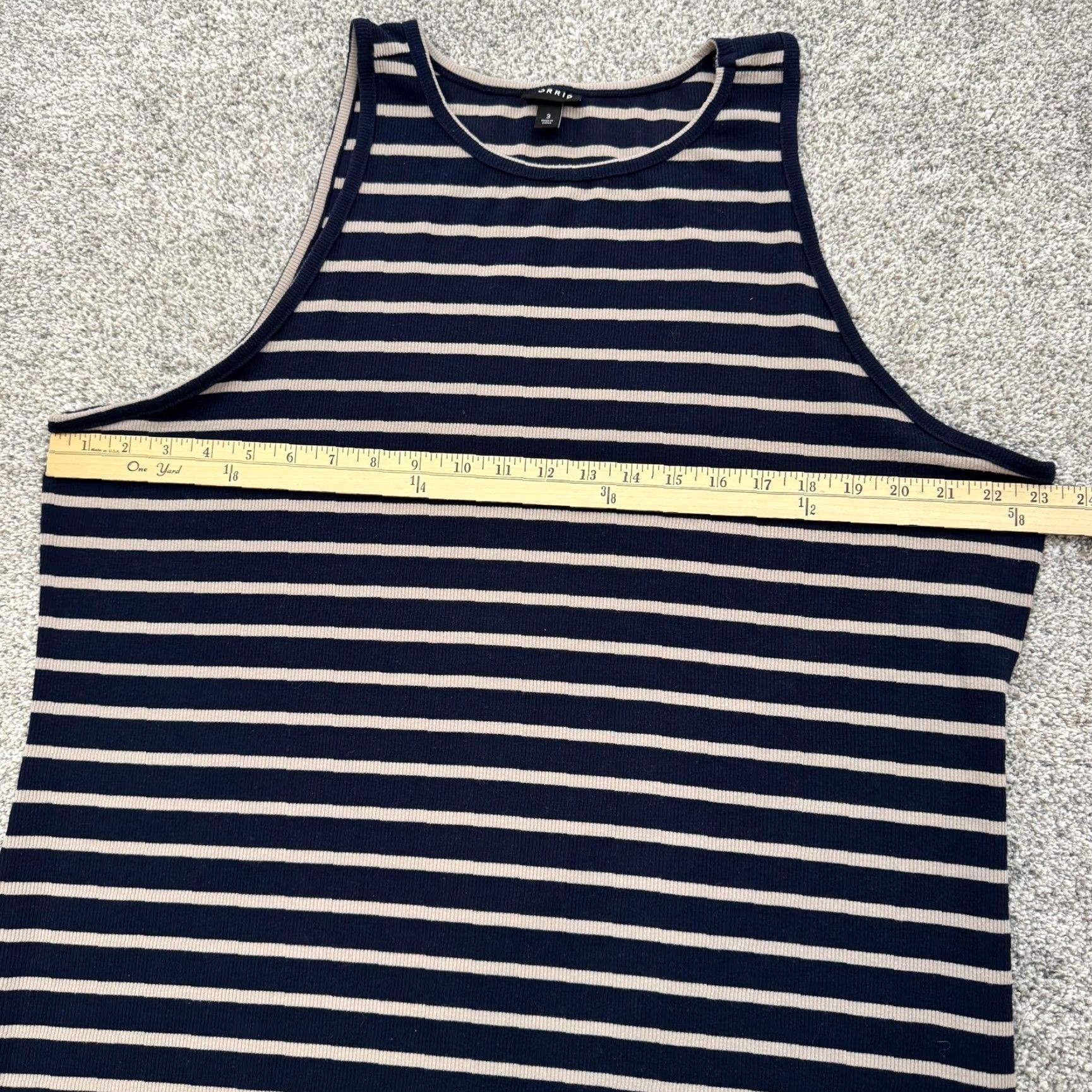 Torrid **Torrid Blue Stripe Midi Tank Dress 90s Nautical Vintage** User: Torrid Blue Stripe Midi Tank Dress 90s Nautical Retro Size XS / US 0-2 / IT 36-38 - 3 Thumbnail