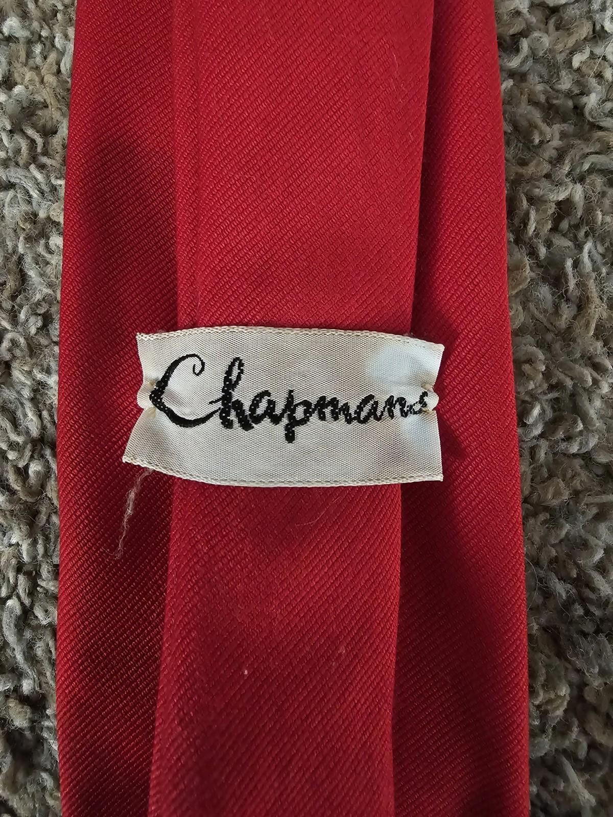 Designer chapmans red Embroidered UW WI bucky badgers necktie vintage Size ONE SIZE - 5 Thumbnail