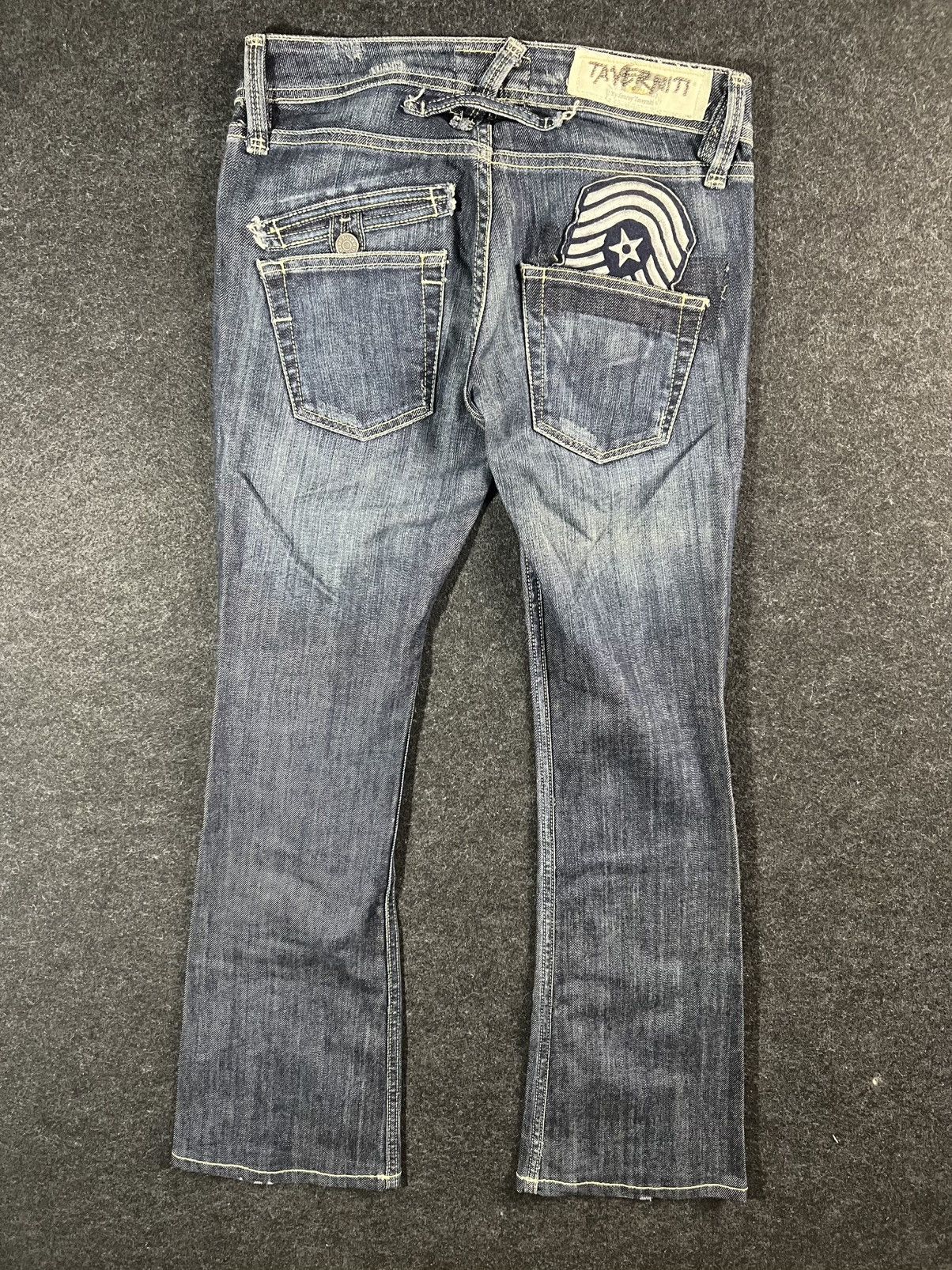 Jimmy Taverniti Flare Distress Washed Lightning Whiskered Like LGB Size US 30 / EU 46 - 2 Thumbnail