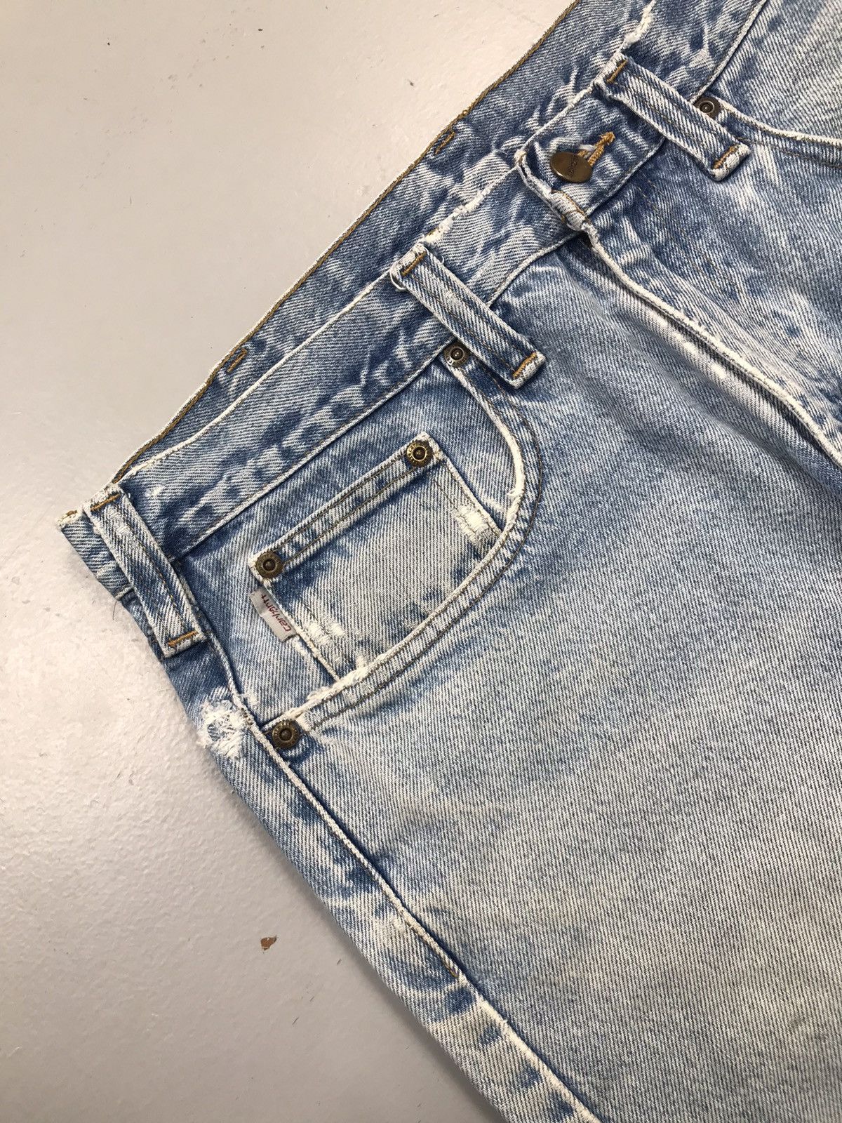 Carhartt Vintage Carhartt B460 DVB damaged denim Size US 34 / EU 50 - 6 Thumbnail