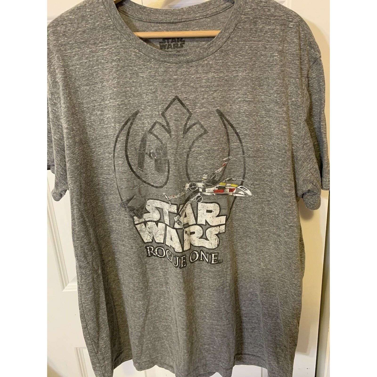 Star Wars Star Wars Rogue One Men’s Sz XL X Wing Rebel Gray Size US XL / EU 56 / 4 - 3 Thumbnail