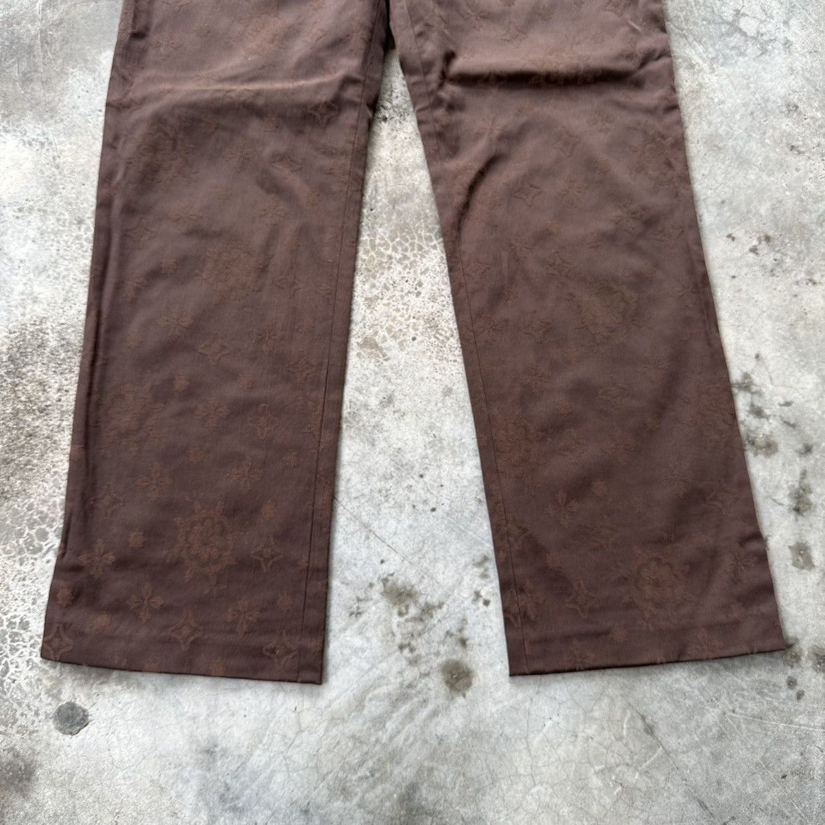 Hiroko Koshino Homme × Japanese Brand VINTAGE HIROKO KOSHINO HOMME STRETCHABLE MONOGRAM PANTS Size 28" / US 6 / IT 42 - 5 Thumbnail