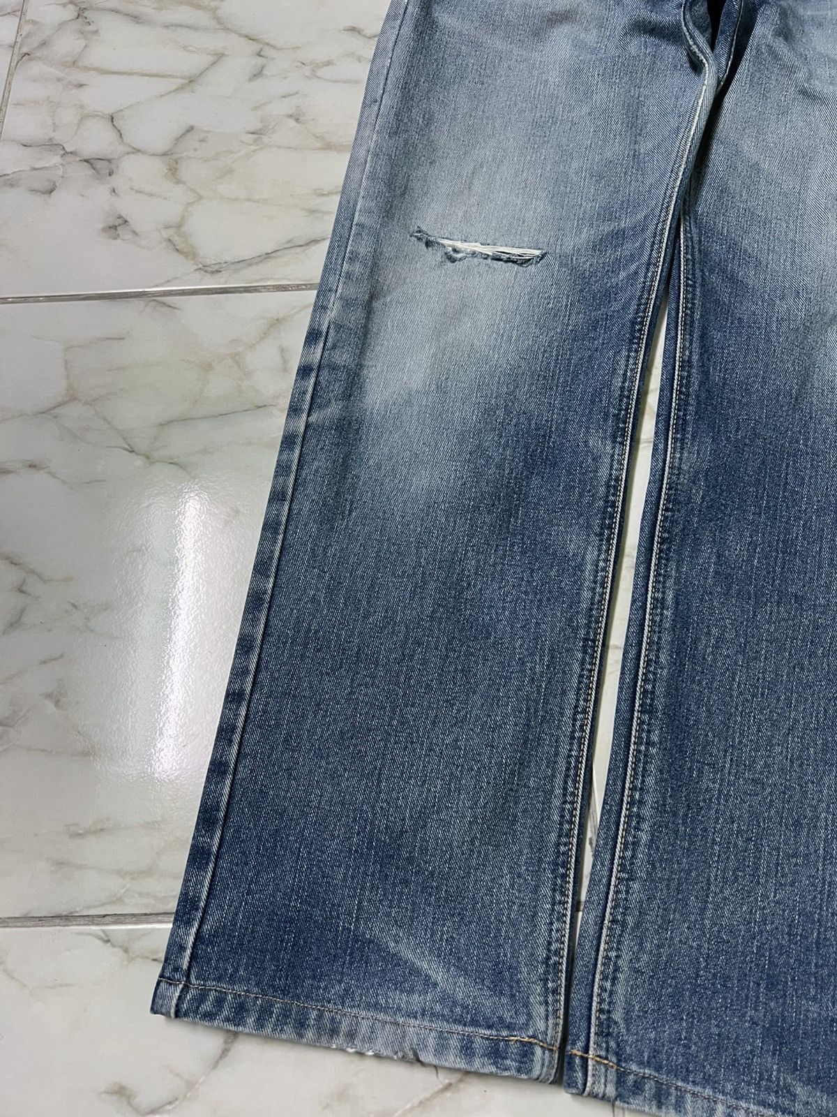 Beauty Beast × Edwin 💥Baggy💥Vintage Edwin Made In Japan Distress Jean Size US 30 / EU 46 - 3 Thumbnail