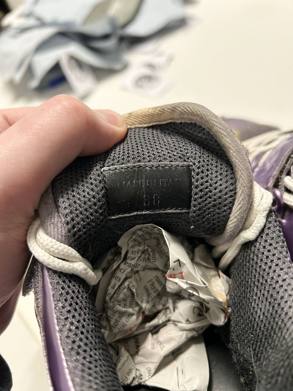 Maison Margiela 2008 Retro Fit Purple Metallic Platform Sneaker Size US 6 / EU 39 - 10 Thumbnail