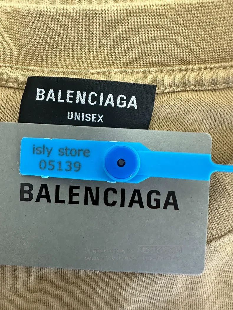 Balenciaga Balenciaga Letter Embroidered Crew Neck Short Sleeve Size US M / EU 48-50 / 2 - 4 Thumbnail