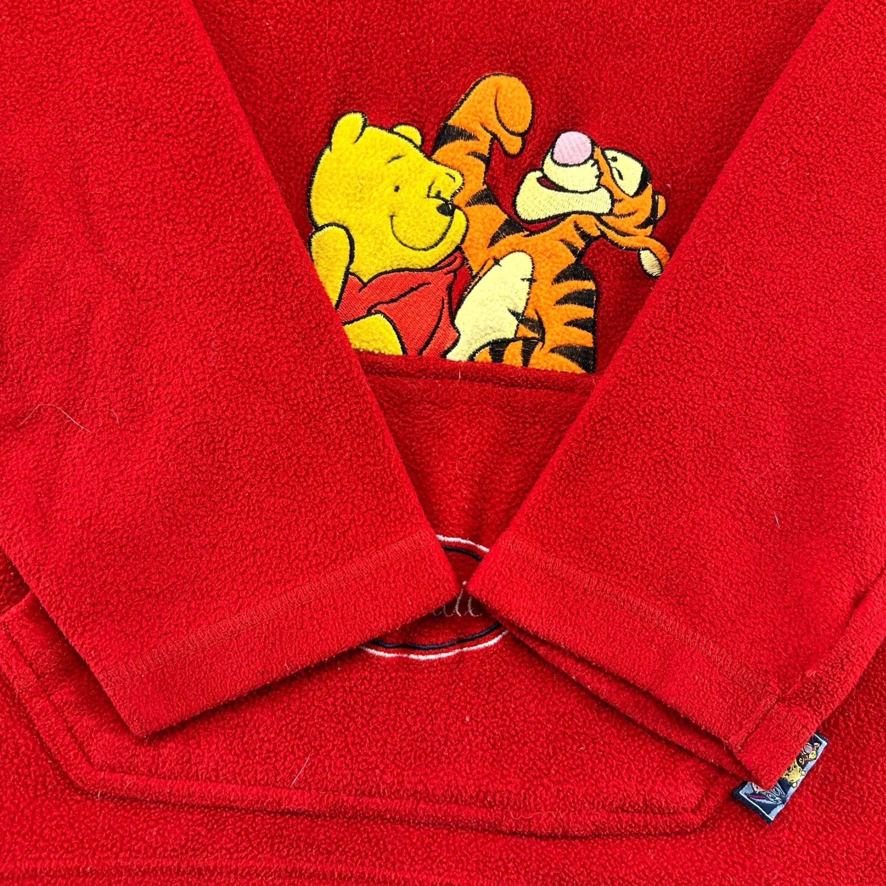 Vintage VINTAGE Winnie The Pooh Hoodie Womens L Red Pullover Fleece Tigger Polyester 90s Size L / US 10 / IT 46 - 3 Thumbnail