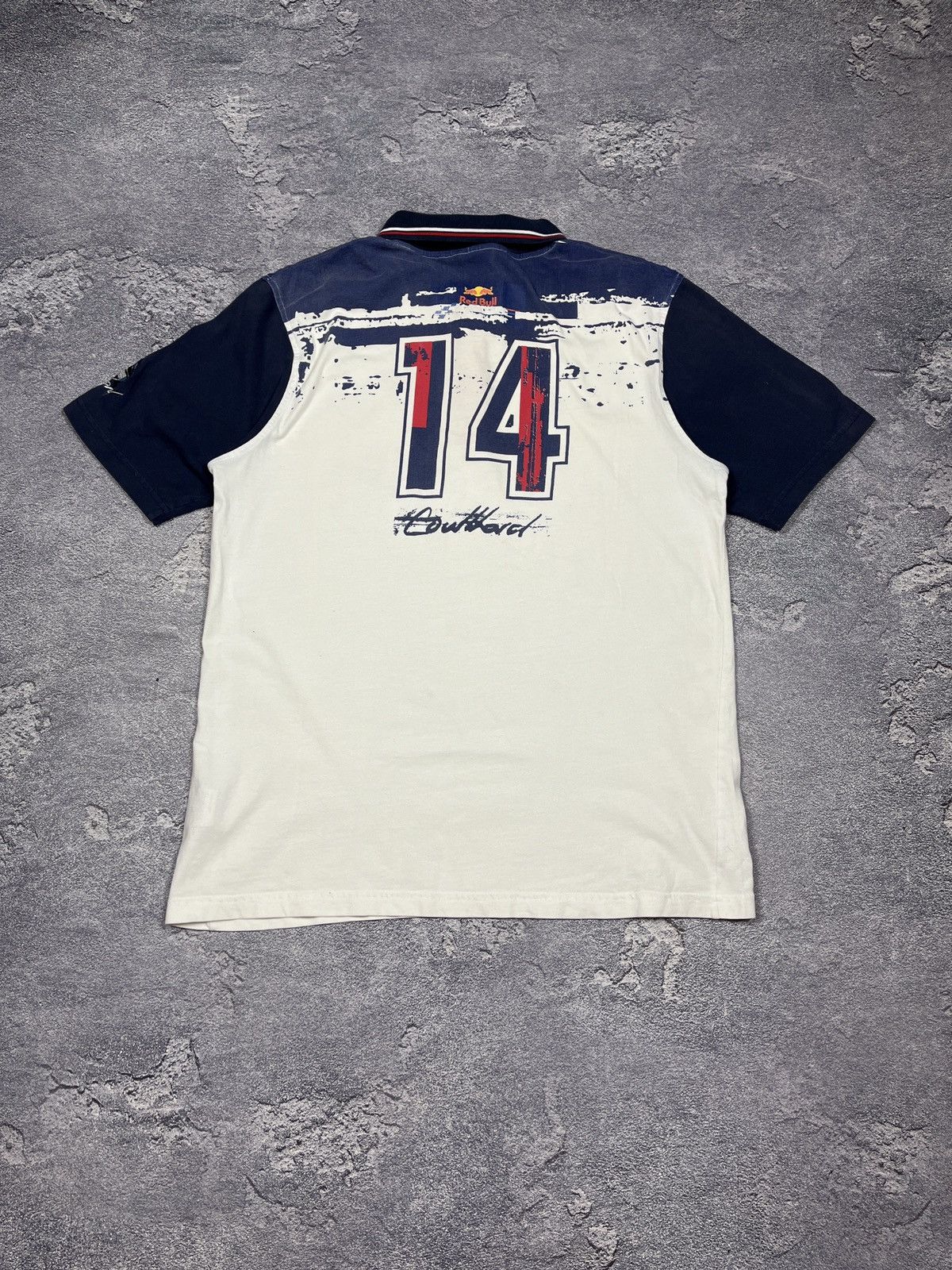 Red Bull × Vintage Red Bull moto tee shirt polo Size US XL / EU 56 / 4 - 3 Thumbnail