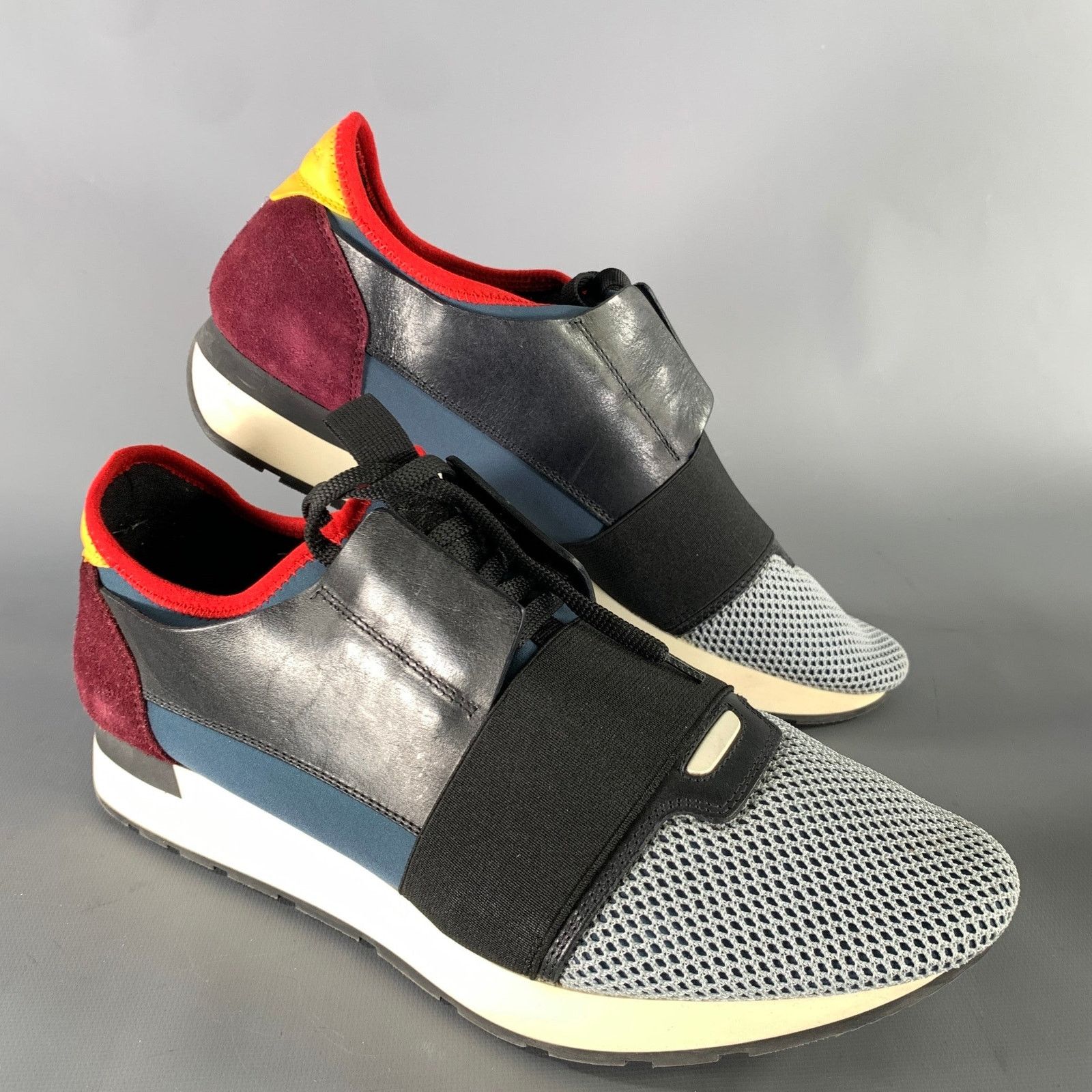Balenciaga BALENCIAGA Sz 10 Black Multi-Color Mixed Fabrics Sneaker Size US 10 / EU 43 - 1 Thumbnail