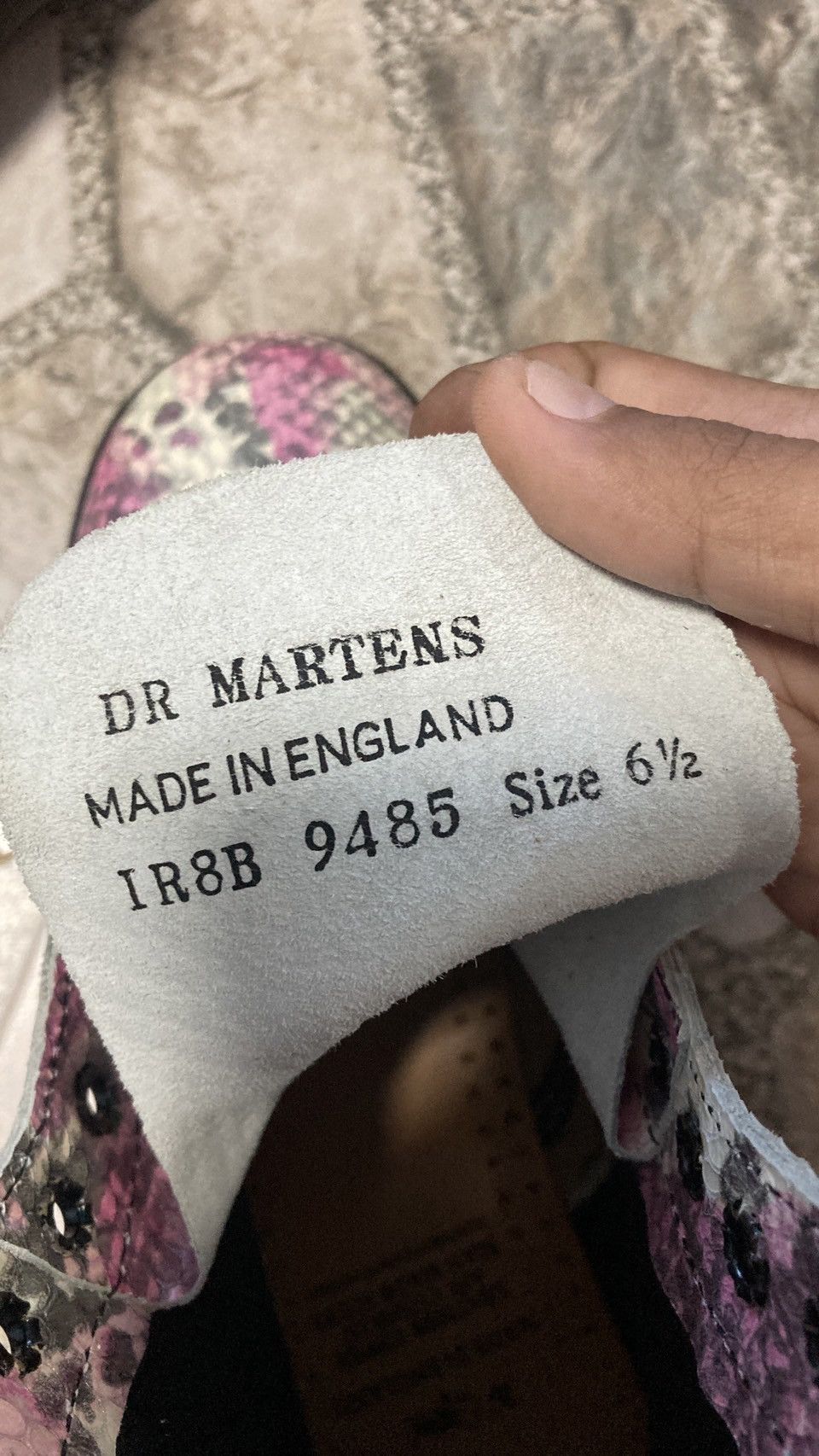 Dr. Martens RARE! Dr. Martens 9485 Python Pink – Made in England Size US 6.5 / IT 36.5 - 7 Thumbnail