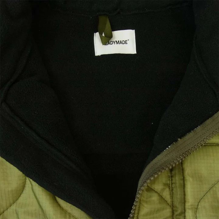 READYMADE o1tko11224 Panelled Fleece Jacket in Khaki/Black Size US L / EU 52-54 / 3 - 3 Thumbnail