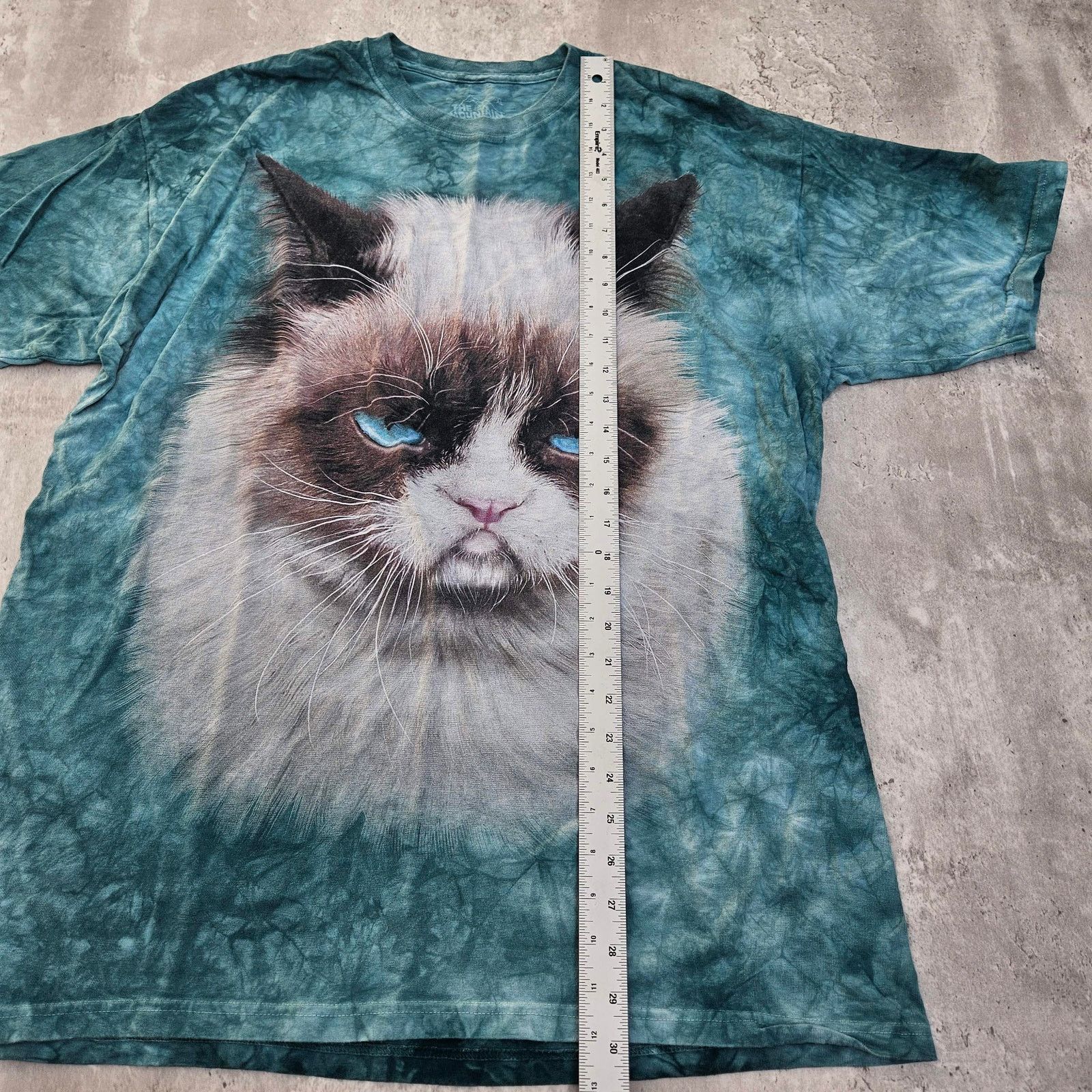 The Mountain The Mountain Grumpy Cat Size XL Teal Tye Dye Size US XL / EU 56 / 4 - 4 Thumbnail