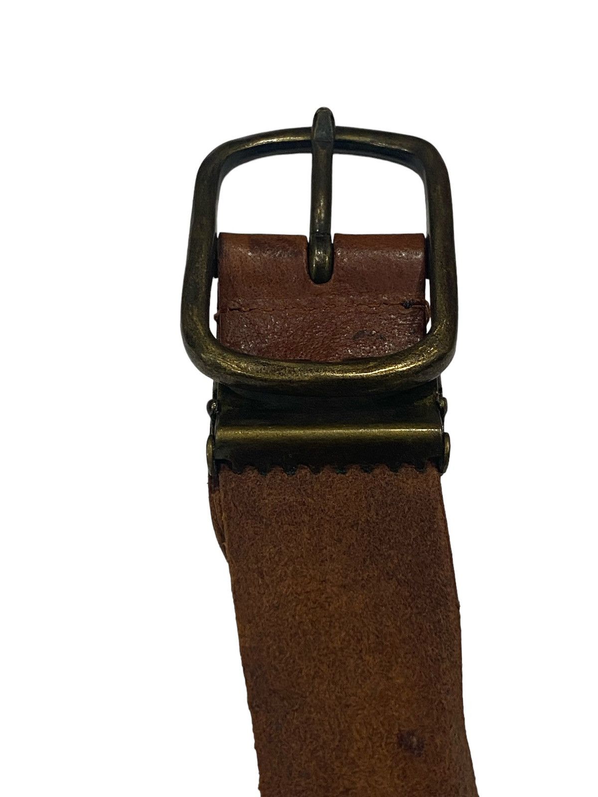 Japanese Brand Men’s Brown Leather Belt Size 33”-37” Size 36 - 6 Thumbnail