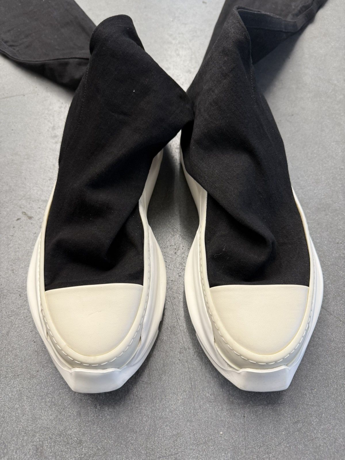 Rick Owens Drkshdw Rick Owens DRKSHDW Abstract Stockings Denim Boots Size US 11 / IT 41 - 4 Thumbnail