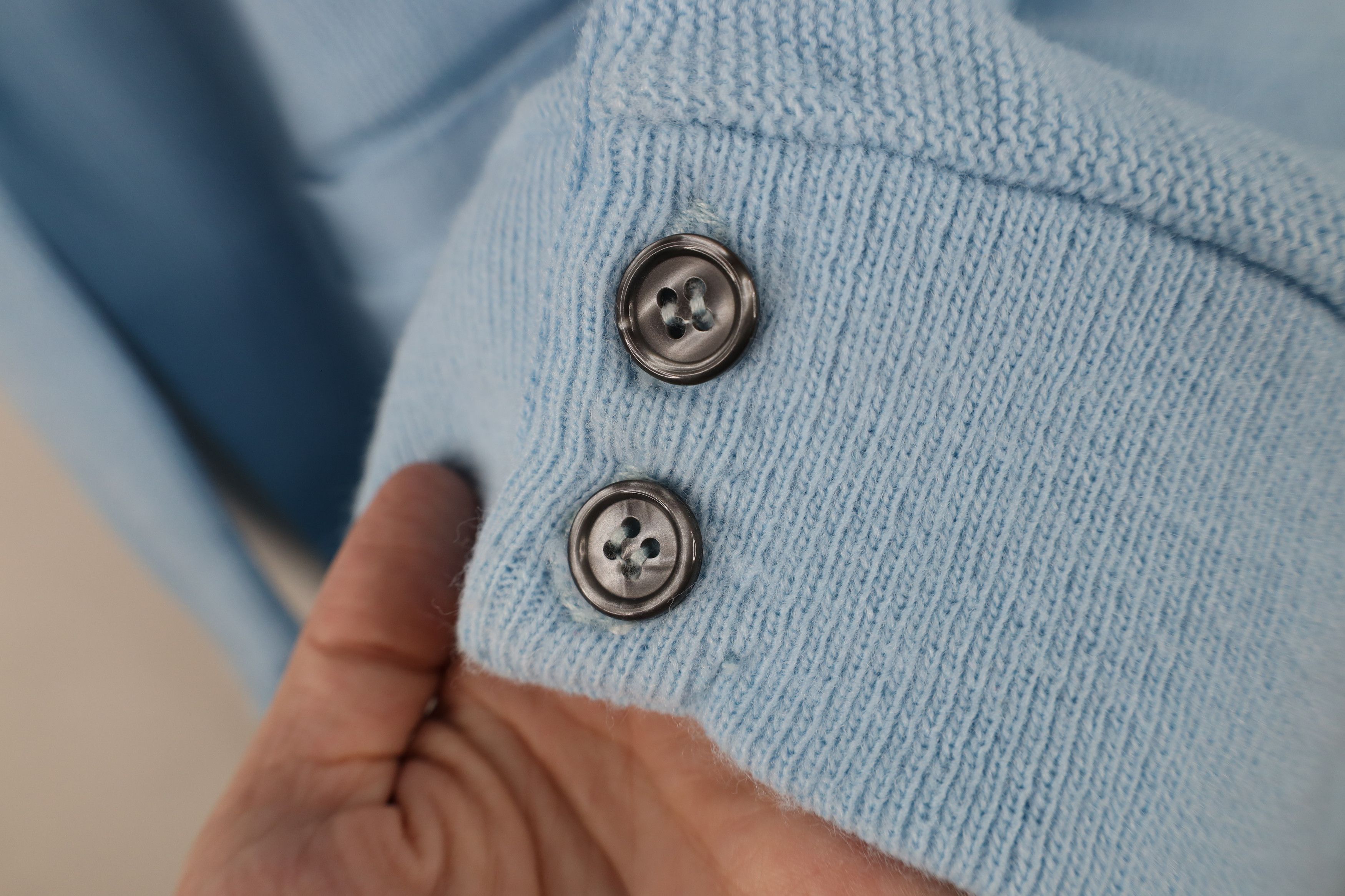 Vintage Vintage 70s Streetwear Cardigan Sweater Carolina Blue USA Size US M / EU 48-50 / 2 - 5 Thumbnail