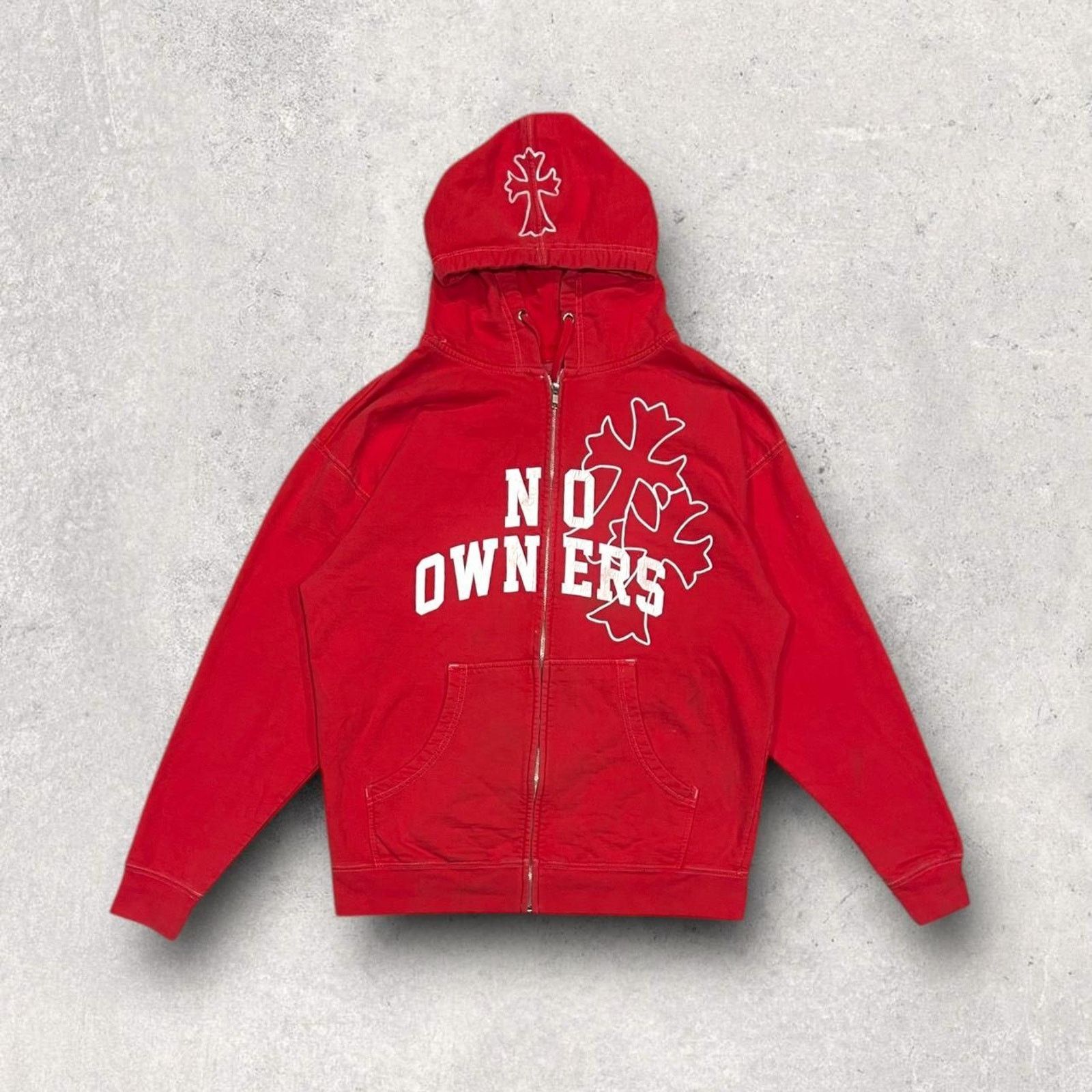 Other Chrome Hearts (Style) No Owners OG Red Full-Zip Hoodie Size US M / EU 48-50 / 2 - 1 Thumbnail