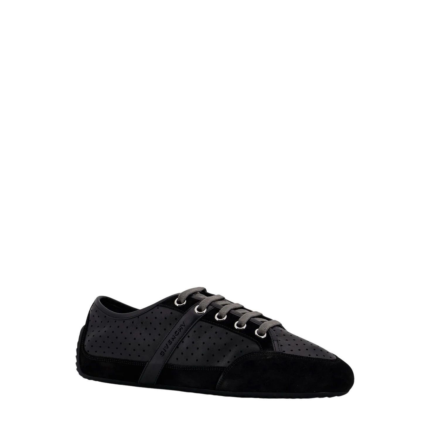 Givenchy GIVENCHY Slim Black Leather/Suede Sneakers New (Men's size:U Size US 10.5 / EU 43-44 - 2 Thumbnail