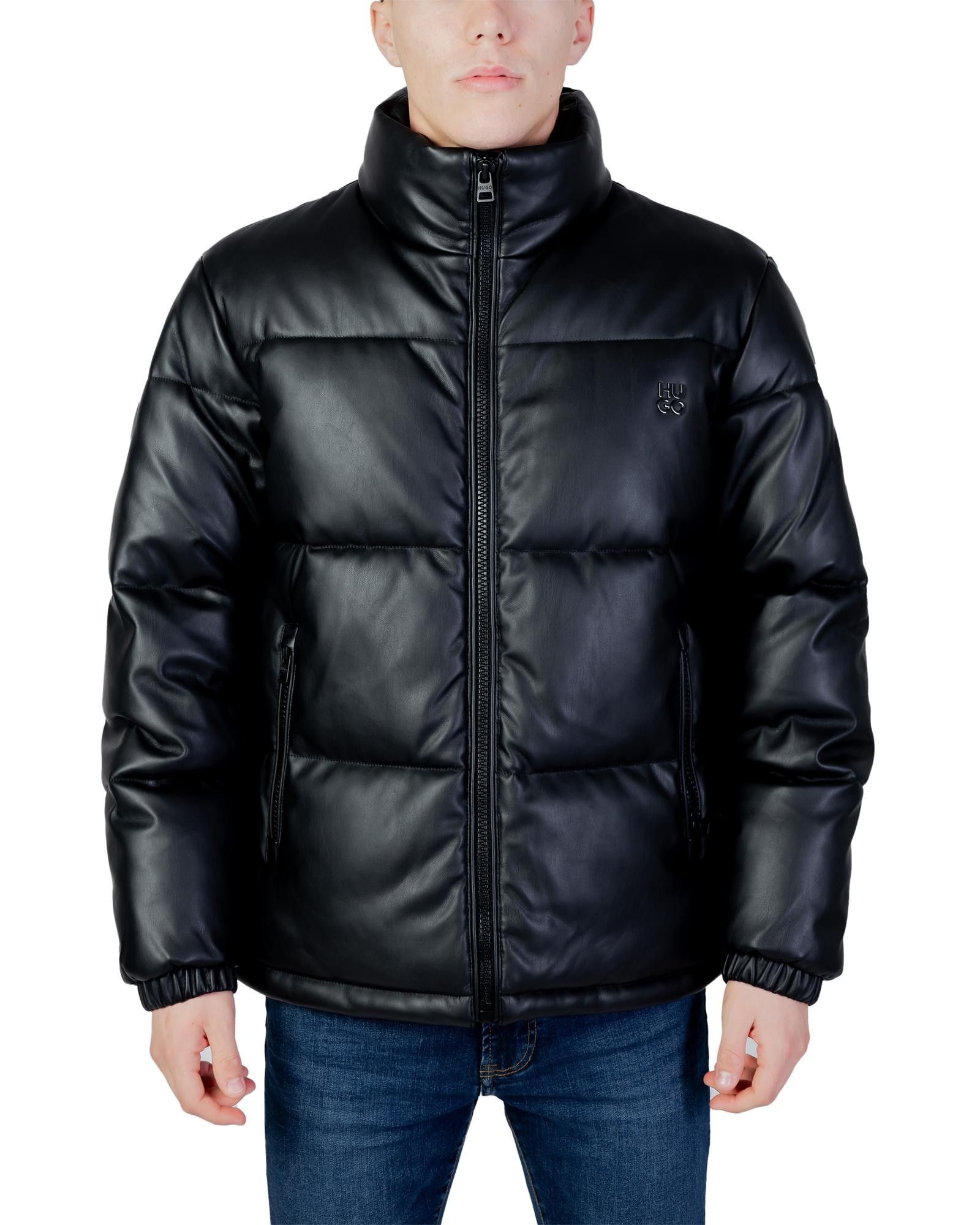 image of Hugo Zip-Up Jacket in Black, Men's (Size Medium)