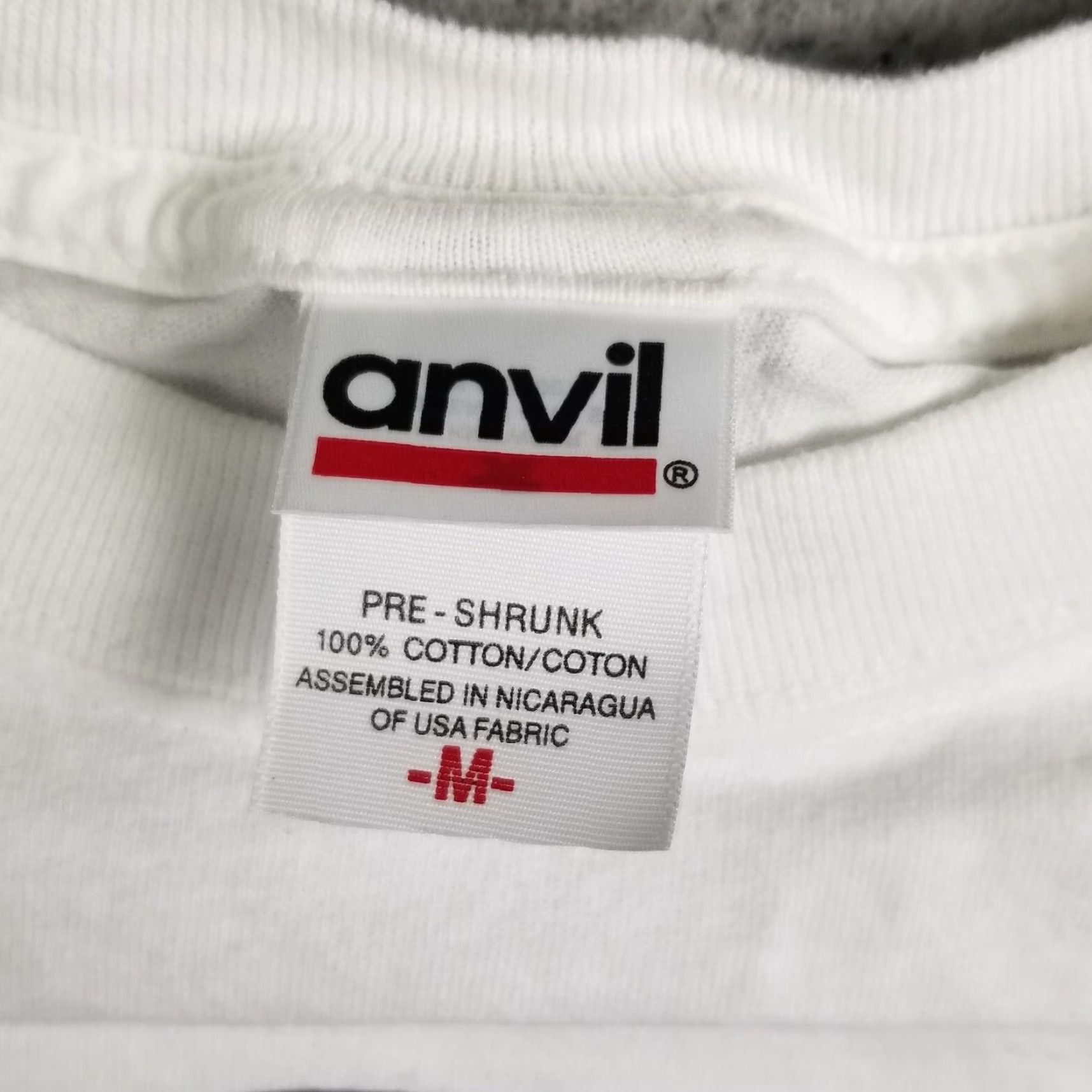 Anvil Jesus Christ T-Shirt Men Medium White 90s Funny Religious Streetwear Size US M / EU 48-50 / 2 - 2 Thumbnail