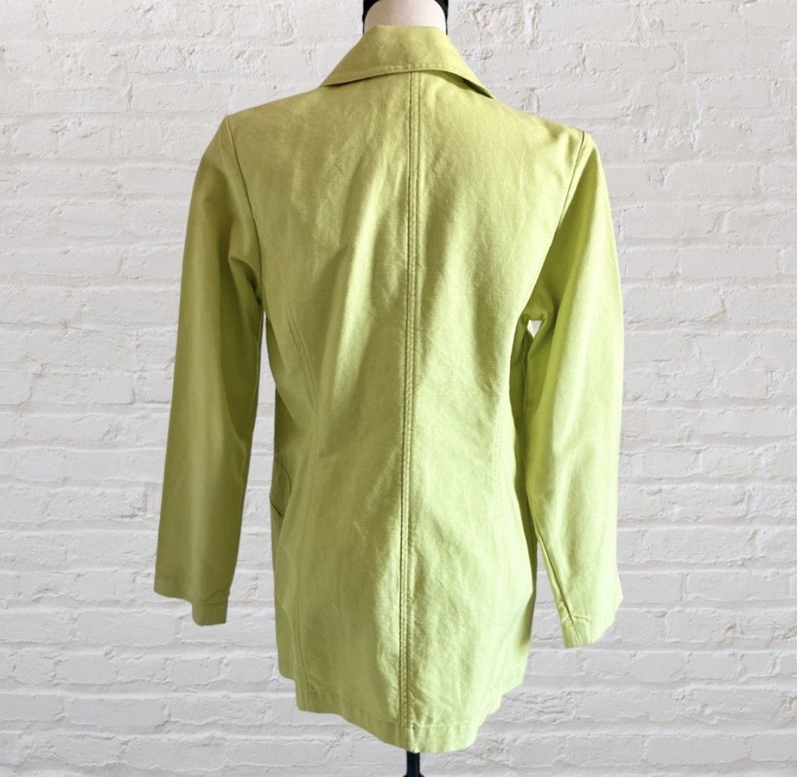 Other LIME GREEN ZIPPER BUTTON UP JACKET WITH POCKETS Size M / US 6-8 / IT 42-44 - 10 Thumbnail