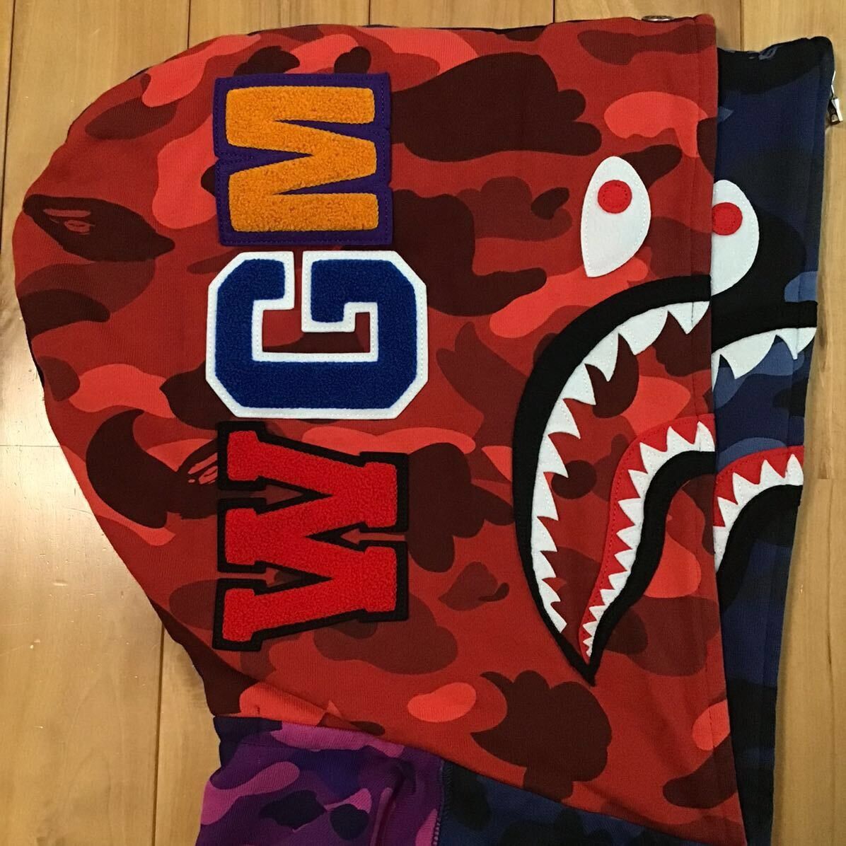 Bape BAPE Double Shark full zip Hoodie Crazy Camo a bathing ape Size US M / EU 48-50 / 2 - 4 Thumbnail