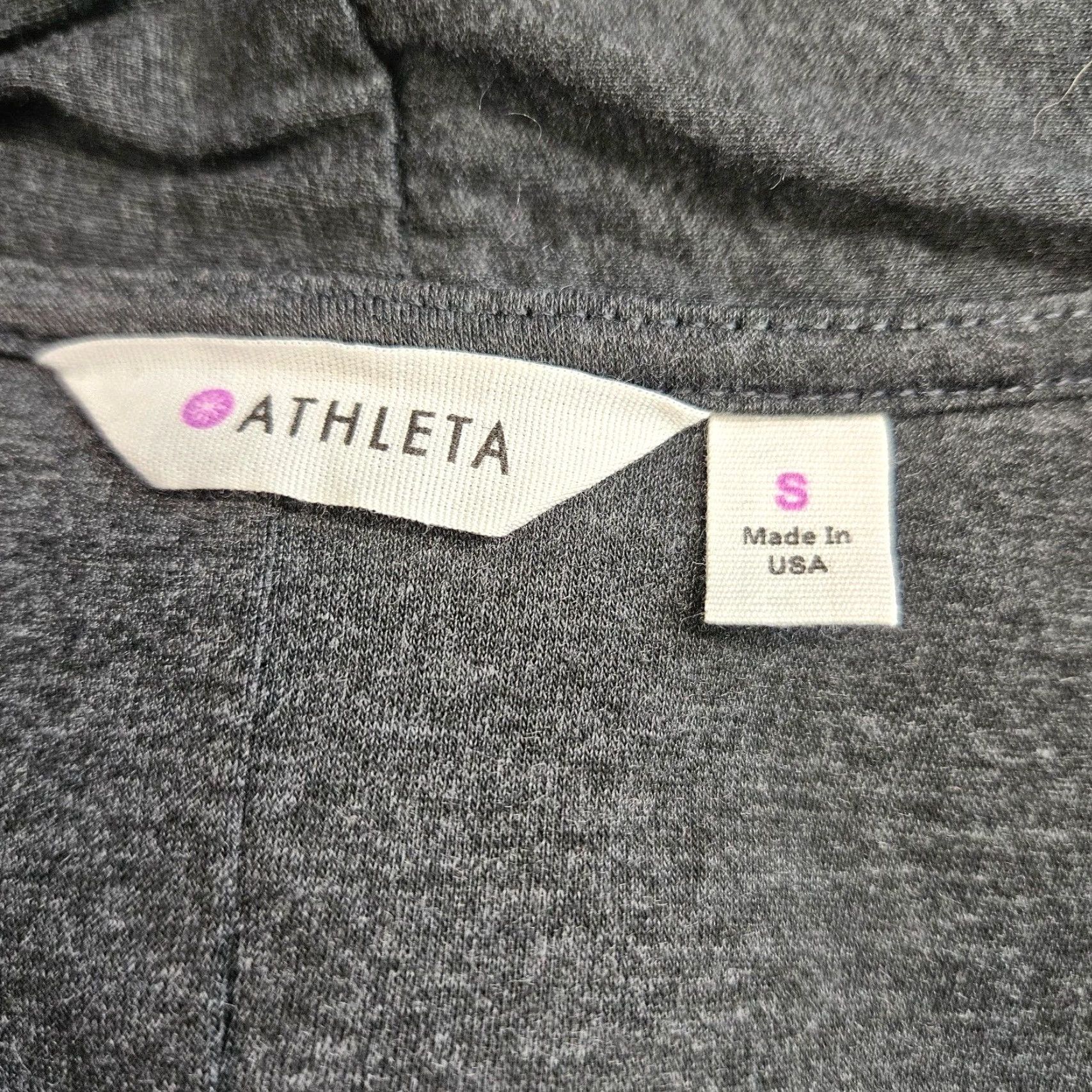 Athleta Athleta Womens Duet Faux Wrap Dress Sz Small Solid Gray Sleeveless Dress Womens Small Gray Wrap Size S / US 4 / IT 40 - 5 Thumbnail