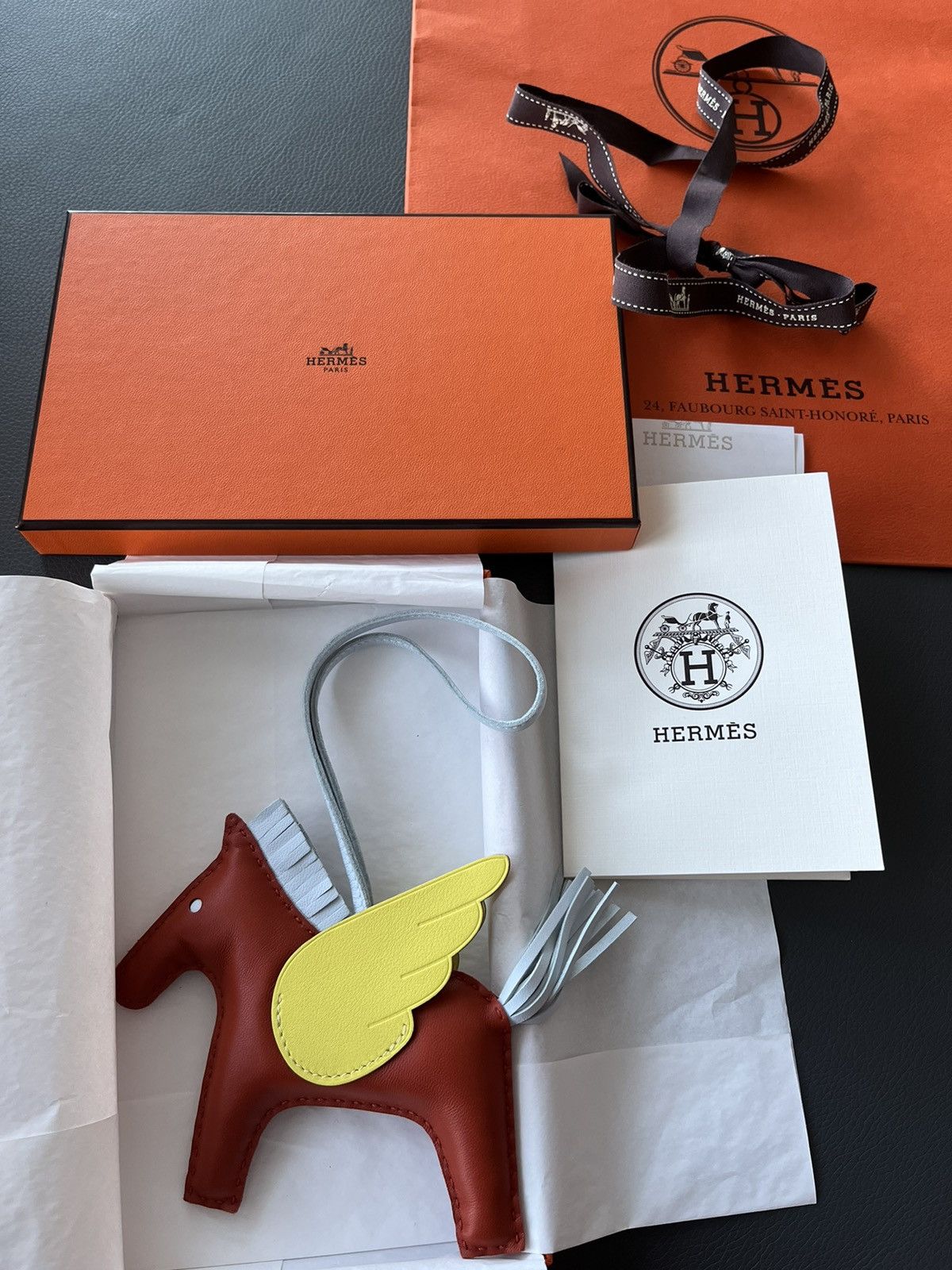 Hermes Super Rare New Hermes Rodeo Pegase MM Leather Horse Charm Size ONE SIZE - 4 Thumbnail
