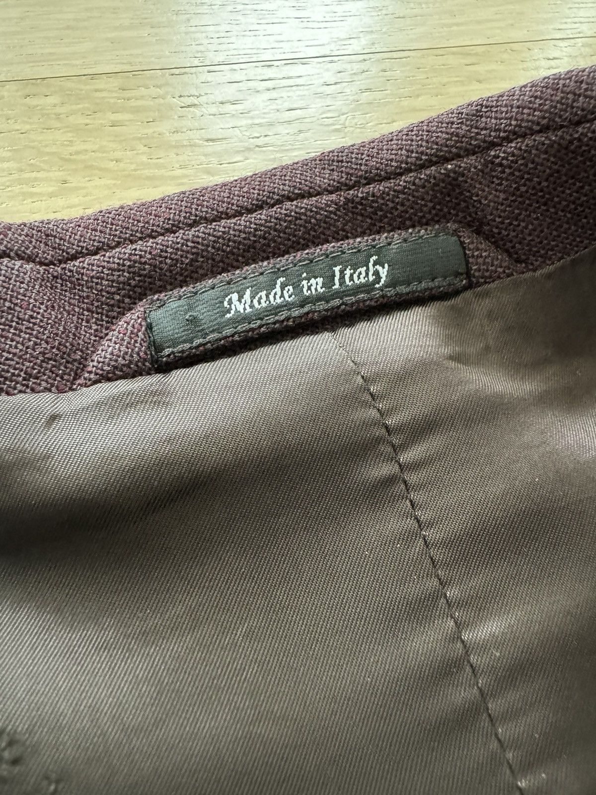 Maison Margiela Burgundy Runway Margiela Blazer Size 38R - 10 Thumbnail