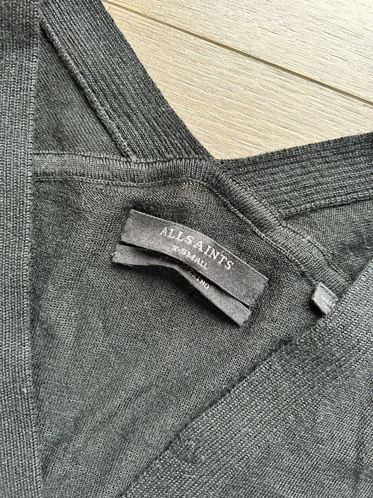 Allsaints All Saints black merino wool cardigan XS Size XS / US 0-2 / IT 36-38 - 2 Thumbnail