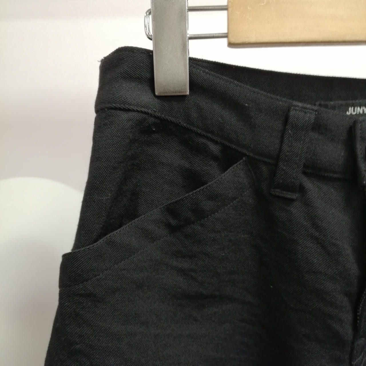 Comme des Garcons × Junya Watanabe Junya Watanabe x Comme des Garcons Wool Wide Pants Black S Size 25" / US 0 / IT 36 - 4 Thumbnail