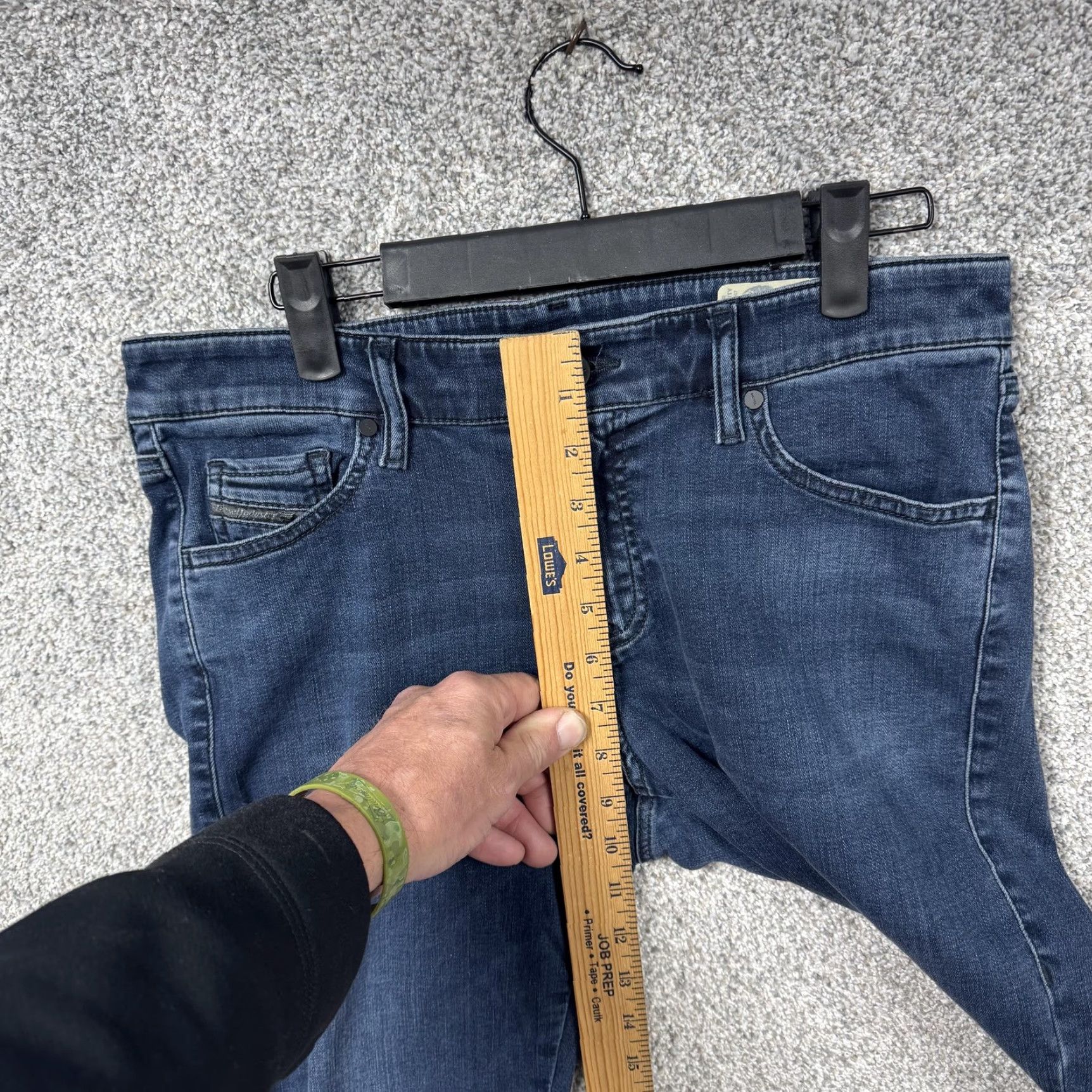 Diesel Diesel Jeans Womens 31 Blue Mid Rise Slim Skinny Stretch Denim 90% Cotton 6% Elastomultiester 4% Elastane Pocket Zip Fly Womens Jeans Size 24" / US 00 / IT 34 - 5 Thumbnail
