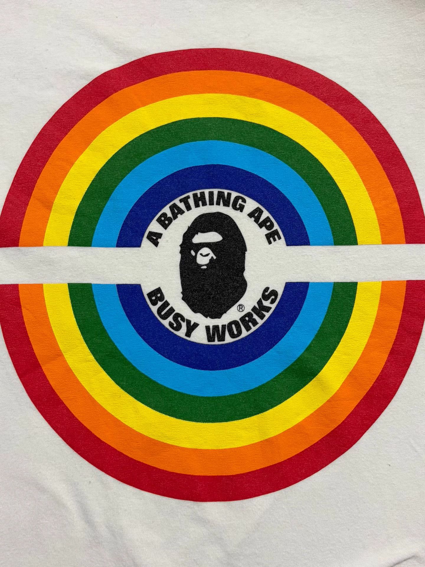 Bape Bape Rainbow Ape Head Long Sleeve Tee Size XXS / US 00 / IT 34 - 2 Thumbnail