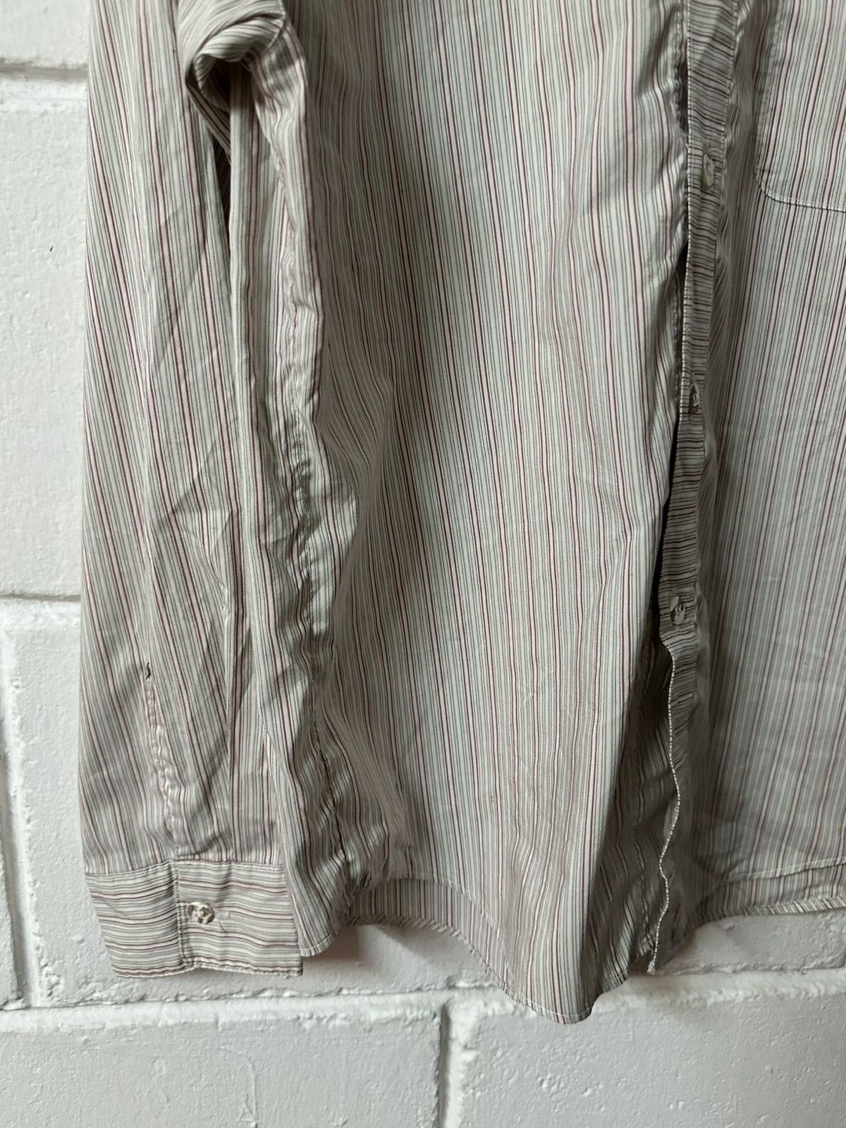C.P. Company × Massimo Osti S/S 2003 C.P Company Logo Pocket Stripes Button-up Shirt Size US M / EU 48-50 / 2 - 6 Thumbnail