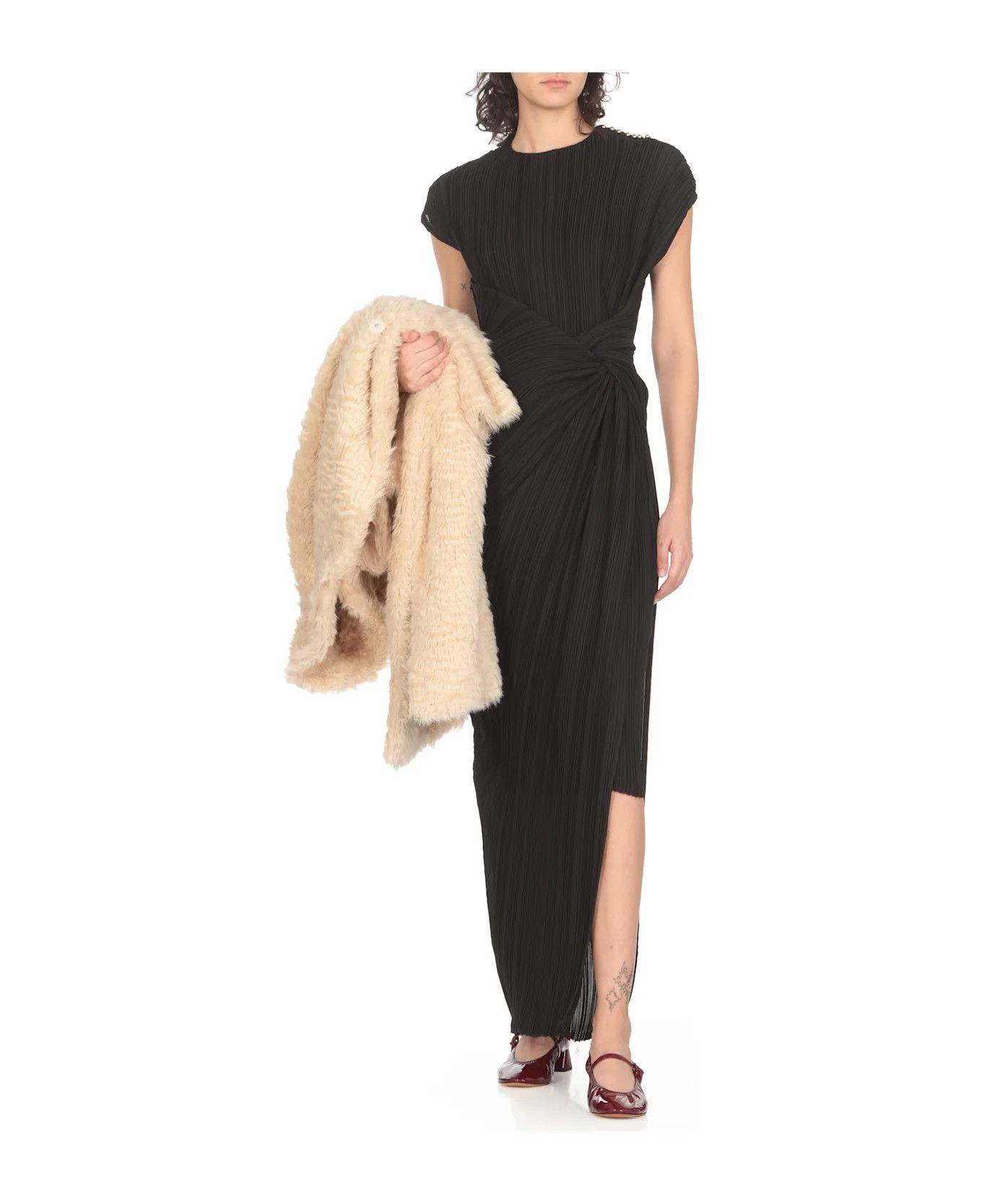 Lanvin o1y0326 Maxi Dress in Black Size M / US 6-8 / IT 42-44 - 2 Thumbnail