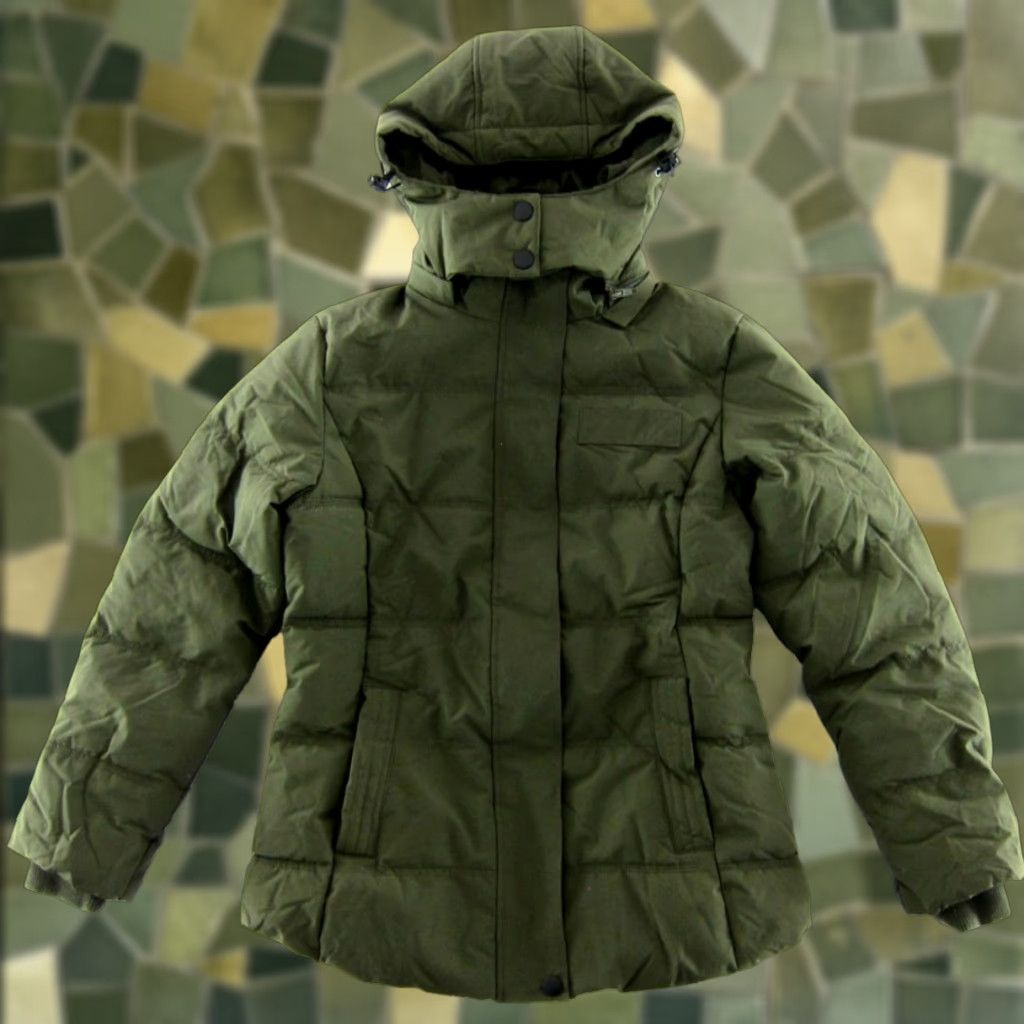 Vintage Wantdo Women Small Army Green Waterproof Hooded Ski Snowboard Winter Warm Jacket Size S / US 4 / IT 40 - 1 Thumbnail