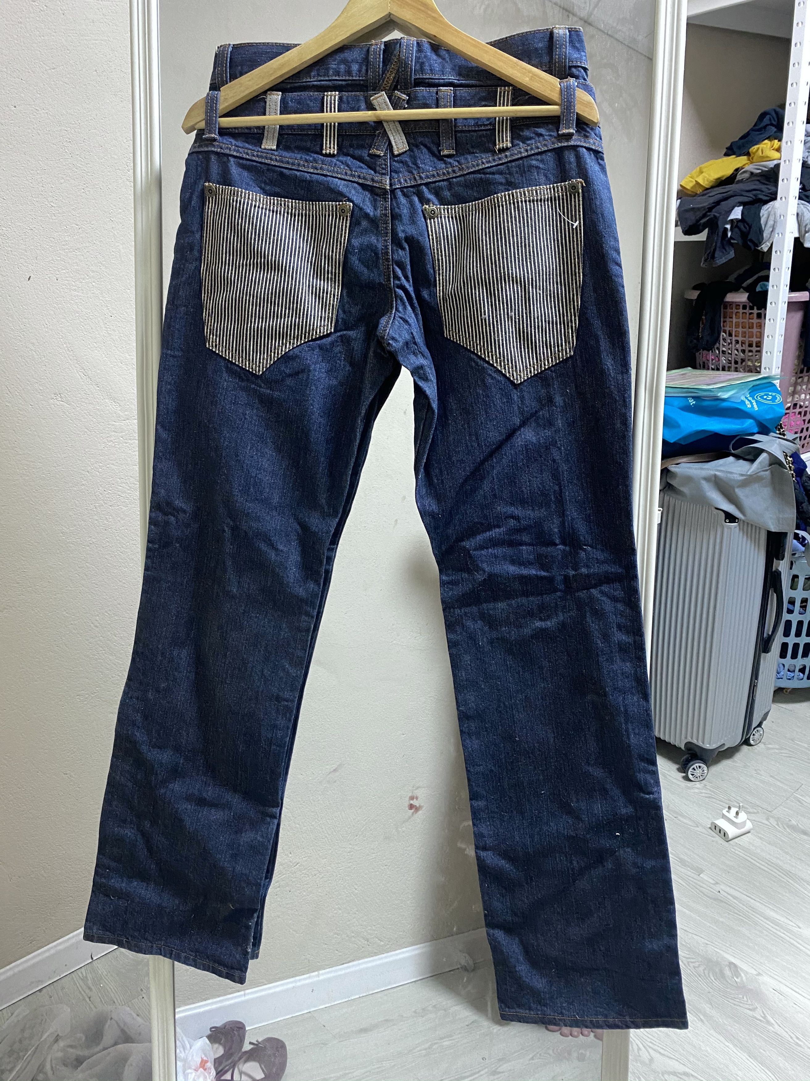 Japanese Brand Japanese Archival Double Waist Custom Jeans Size US 32 / EU 48 - 3 Thumbnail