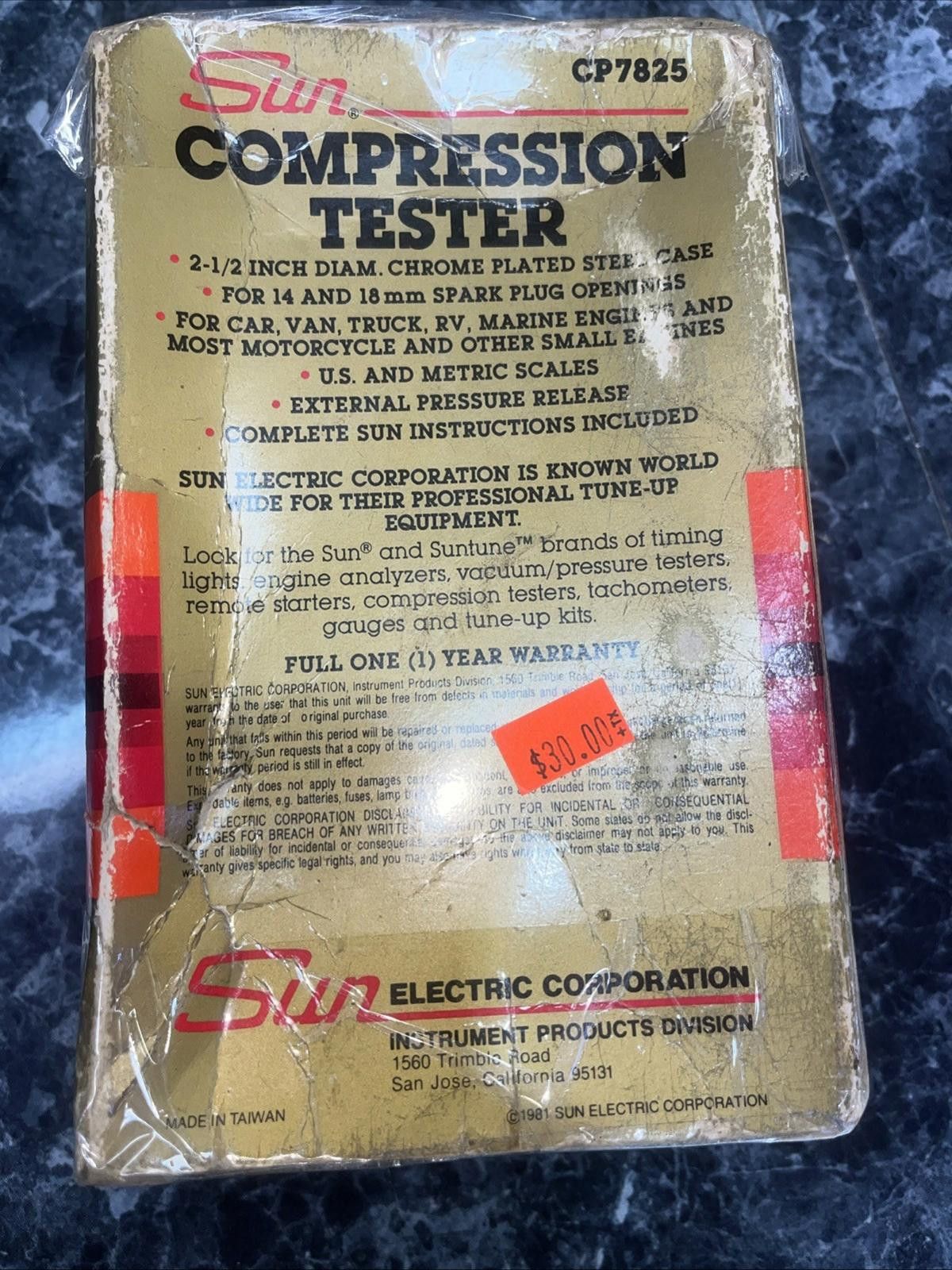 Sun Surf Vintage Sun Vacuum Pressure Tester CP7825 Size ONE SIZE - 2 Thumbnail