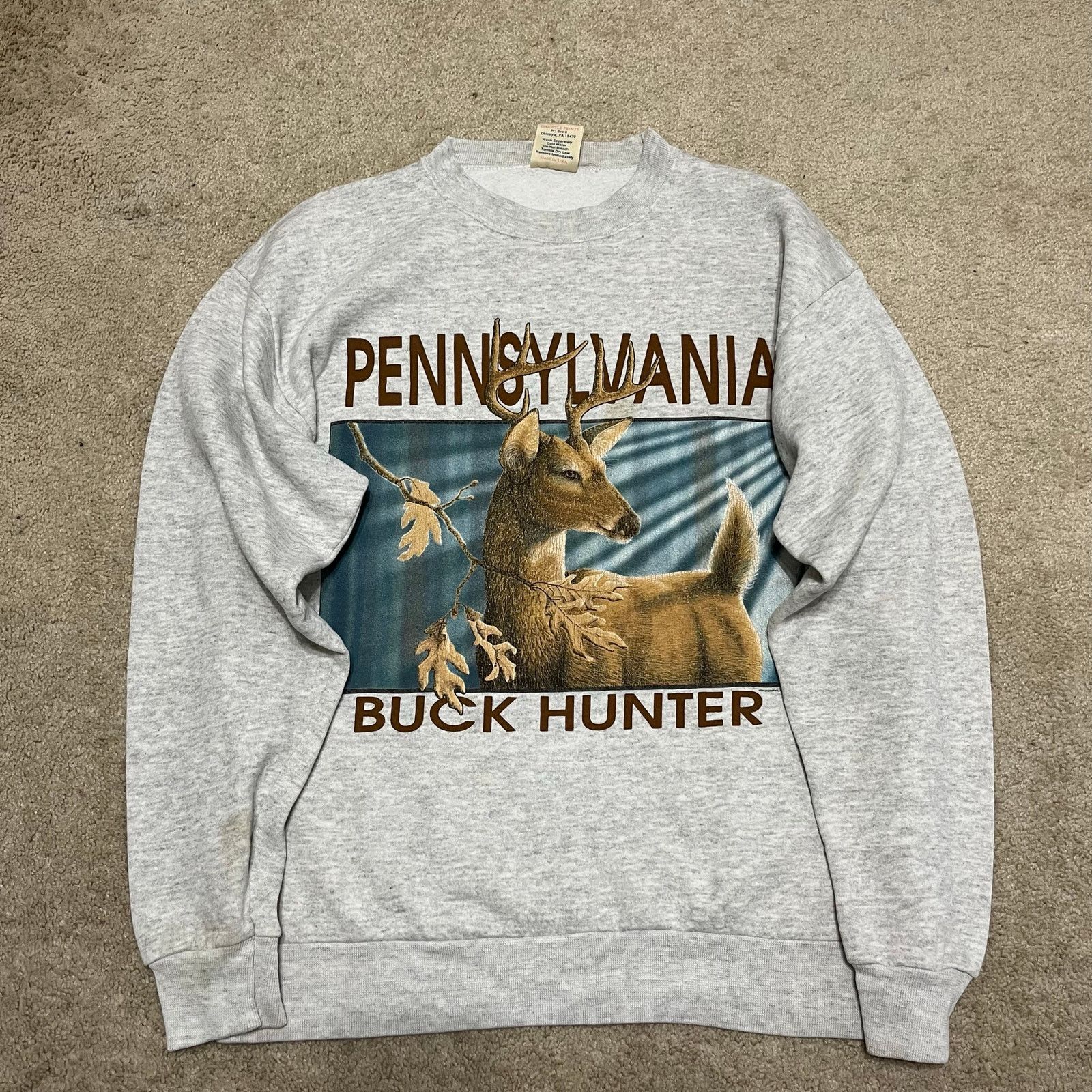 Other Vintage 1996 Pennsylvania Buck Hunter Nature Crewneck Large Size US L / EU 52-54 / 3 - 1 Thumbnail