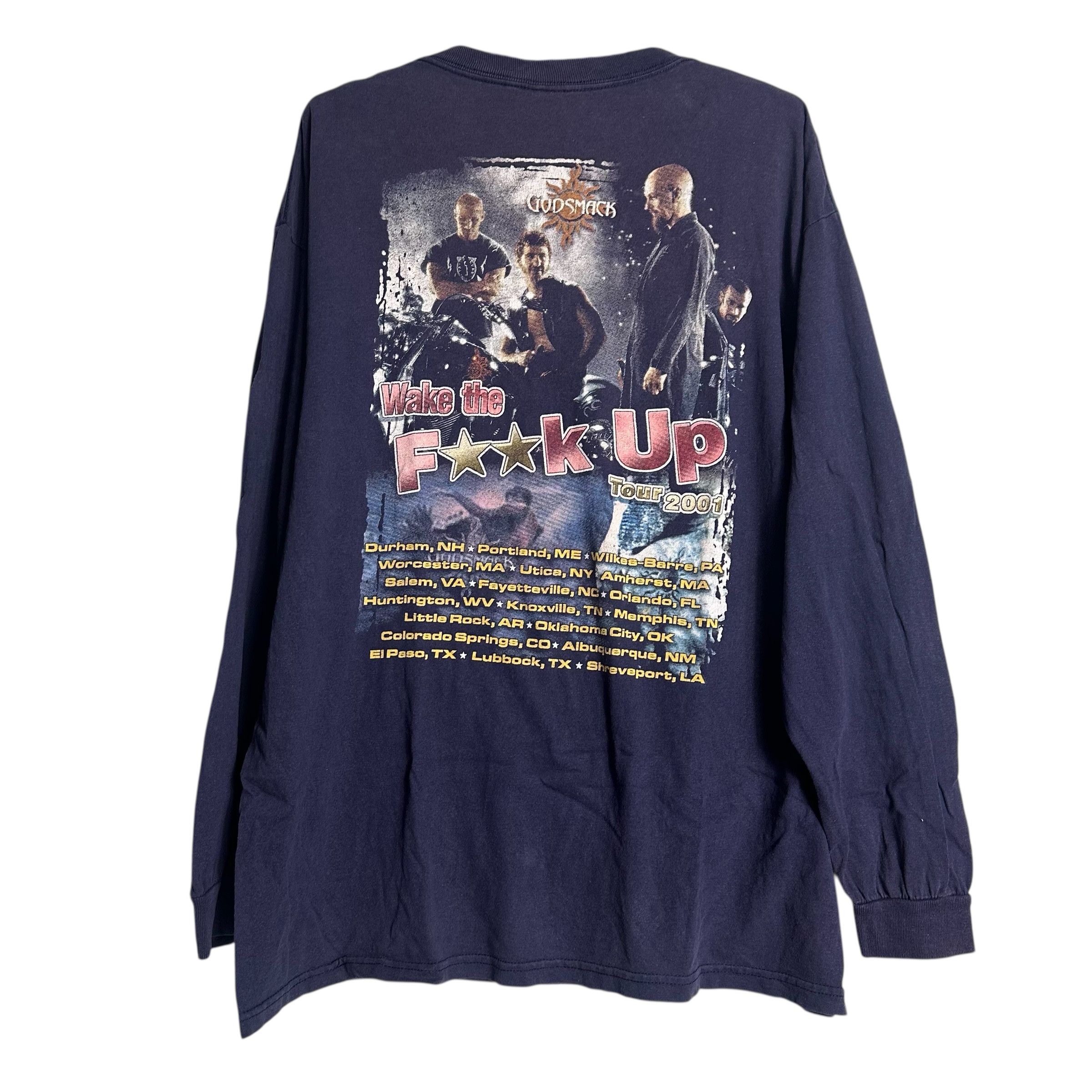 Band Tees 🔥RARE🔥Vintage Godsmack Band Tour 2001 OVP L/Sleeve T-shirt Size US XL / EU 56 / 4 - 3 Thumbnail