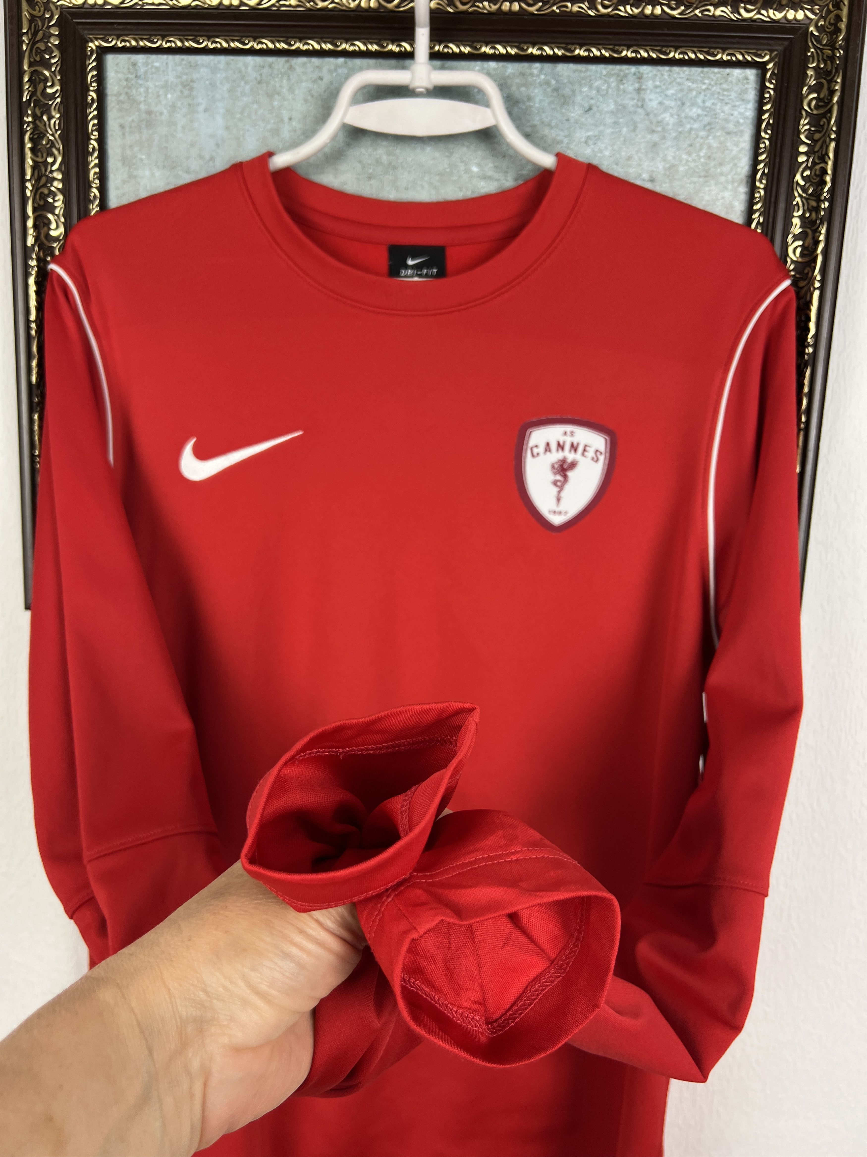Nike Nike AS Cannes Football Sweatshirt Soccer TRack Top Rare Size US M / EU 48-50 / 2 - 5 Thumbnail