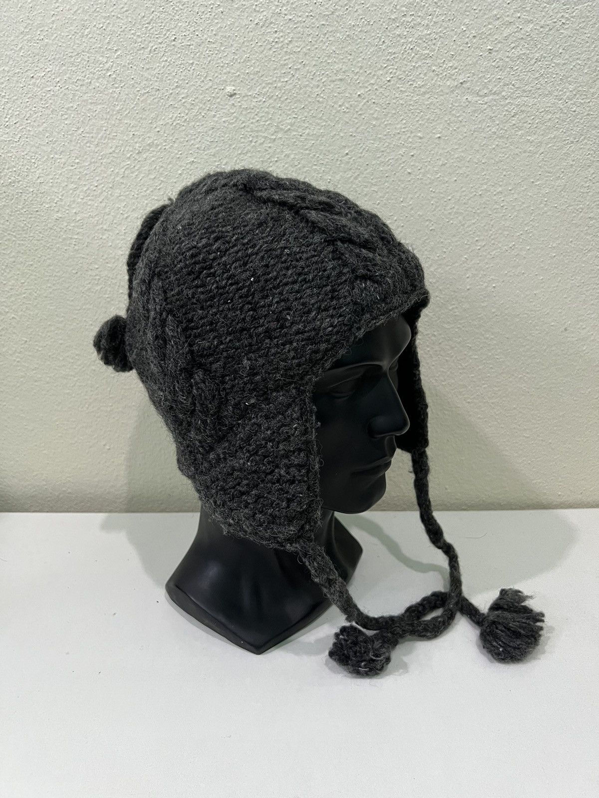 Japanese Brand Japanese Brand Knitted Earflap Beanie Hats Size ONE SIZE - 4 Thumbnail
