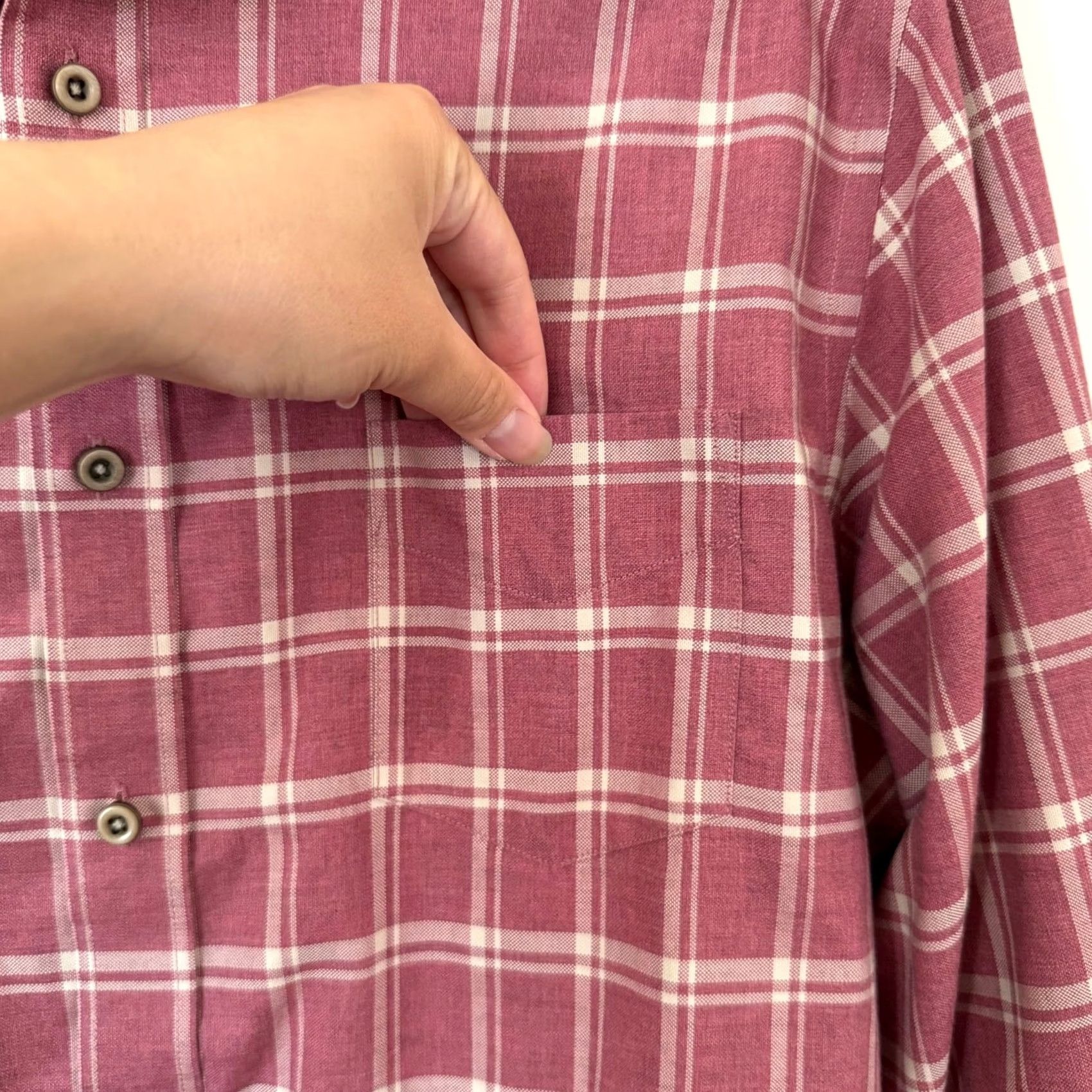 UNTUCKit UNTUCKit Red Plaid Button Down Flannel Long Sleeve Cotton Mens-L Size US L / EU 52-54 / 3 - 4 Thumbnail