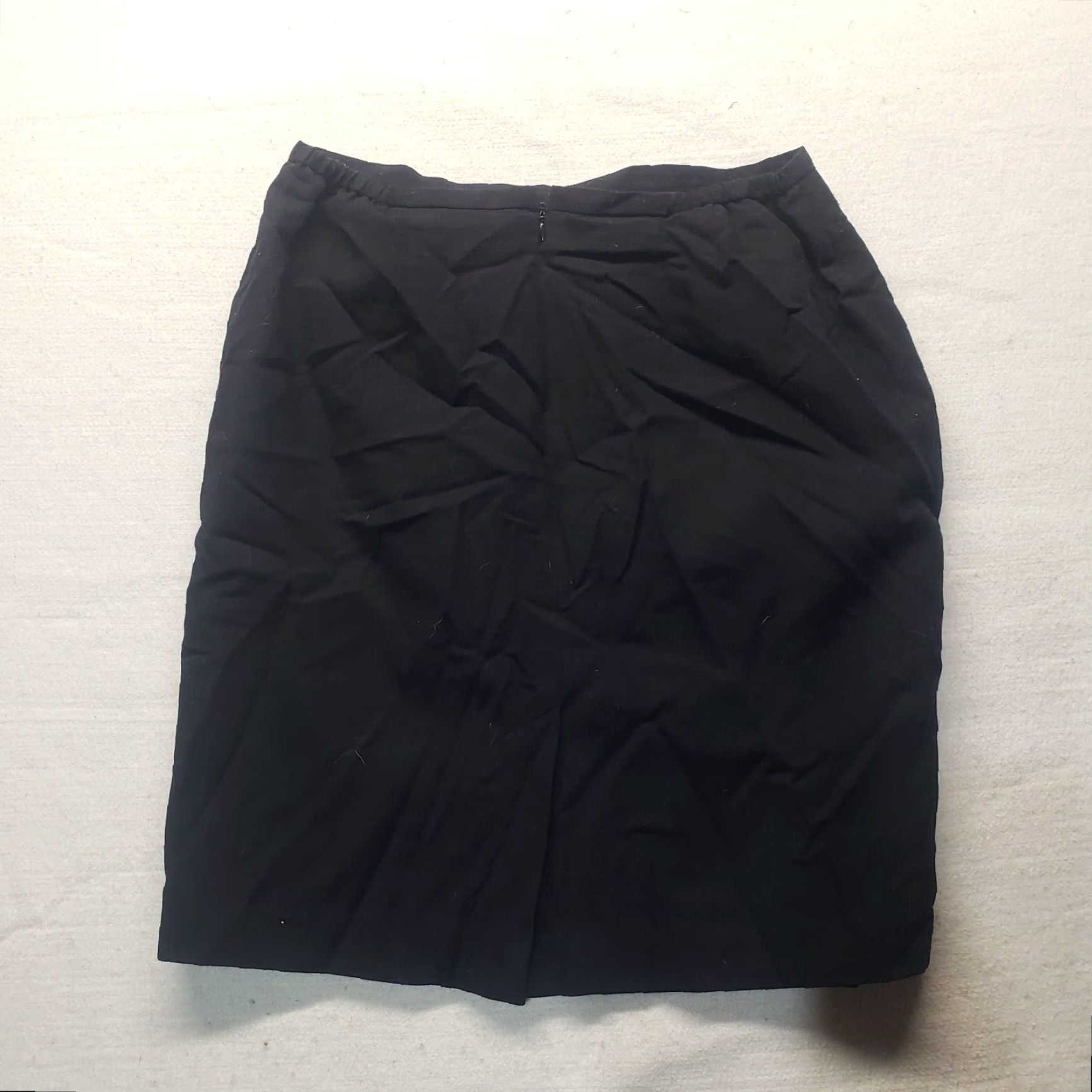 Worthington Worthington Women Skirt Knee Length Black 12 Professional Business Pencil Lined Adult Womens Size 34" / US 12 / IT 48 - 6 Thumbnail
